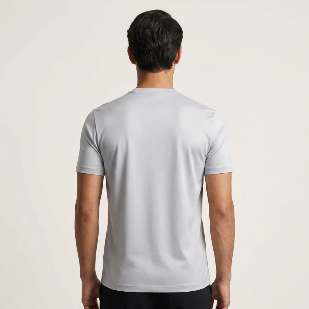 Verona Soft Lustre Tee Light Grey