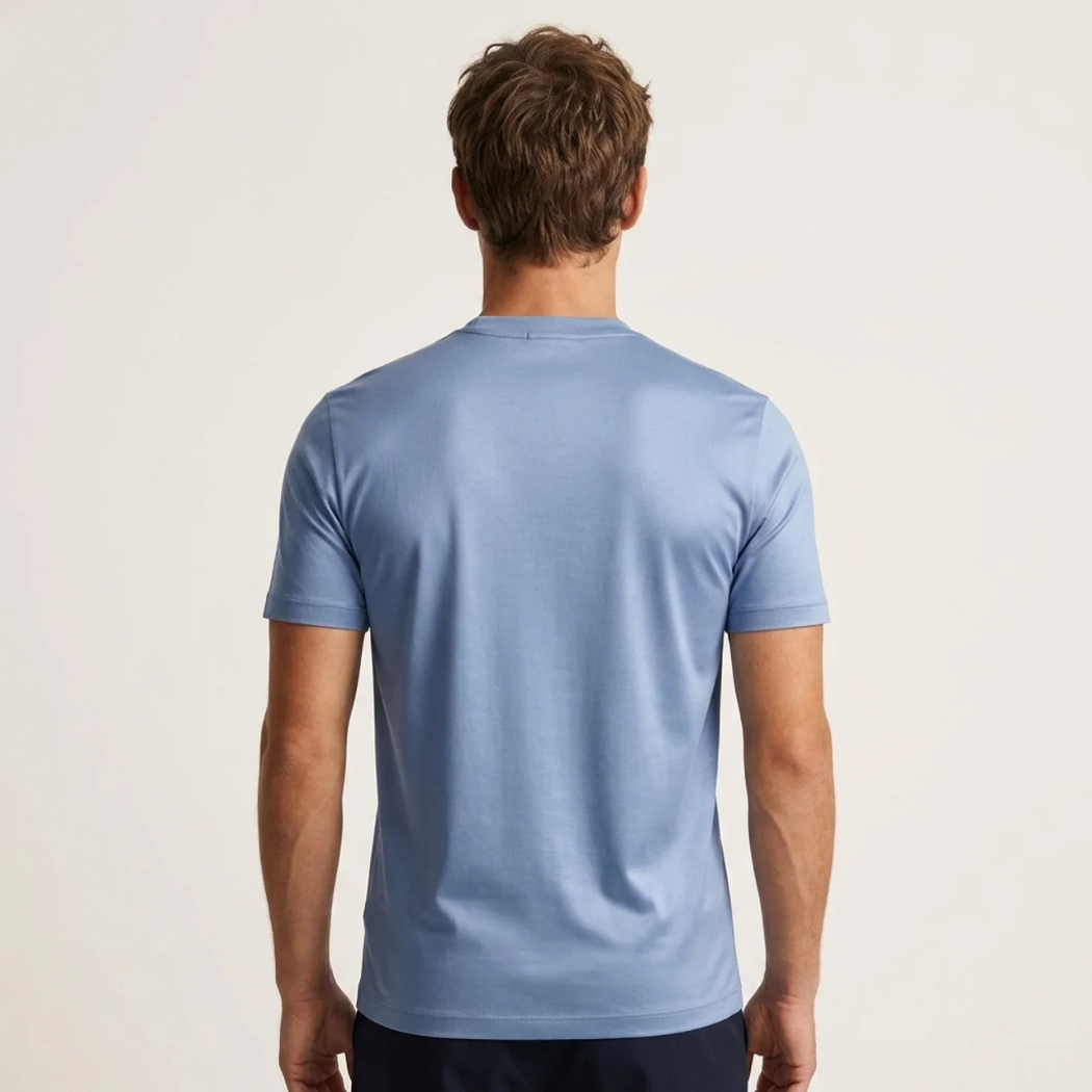 Verona Soft Lustre Tee Cloud Blue
