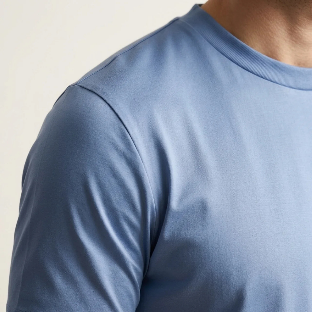Verona Soft Lustre Tee Cloud Blue