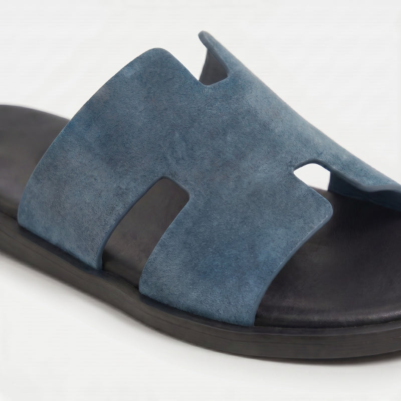 Monaco Slide Suede Slate