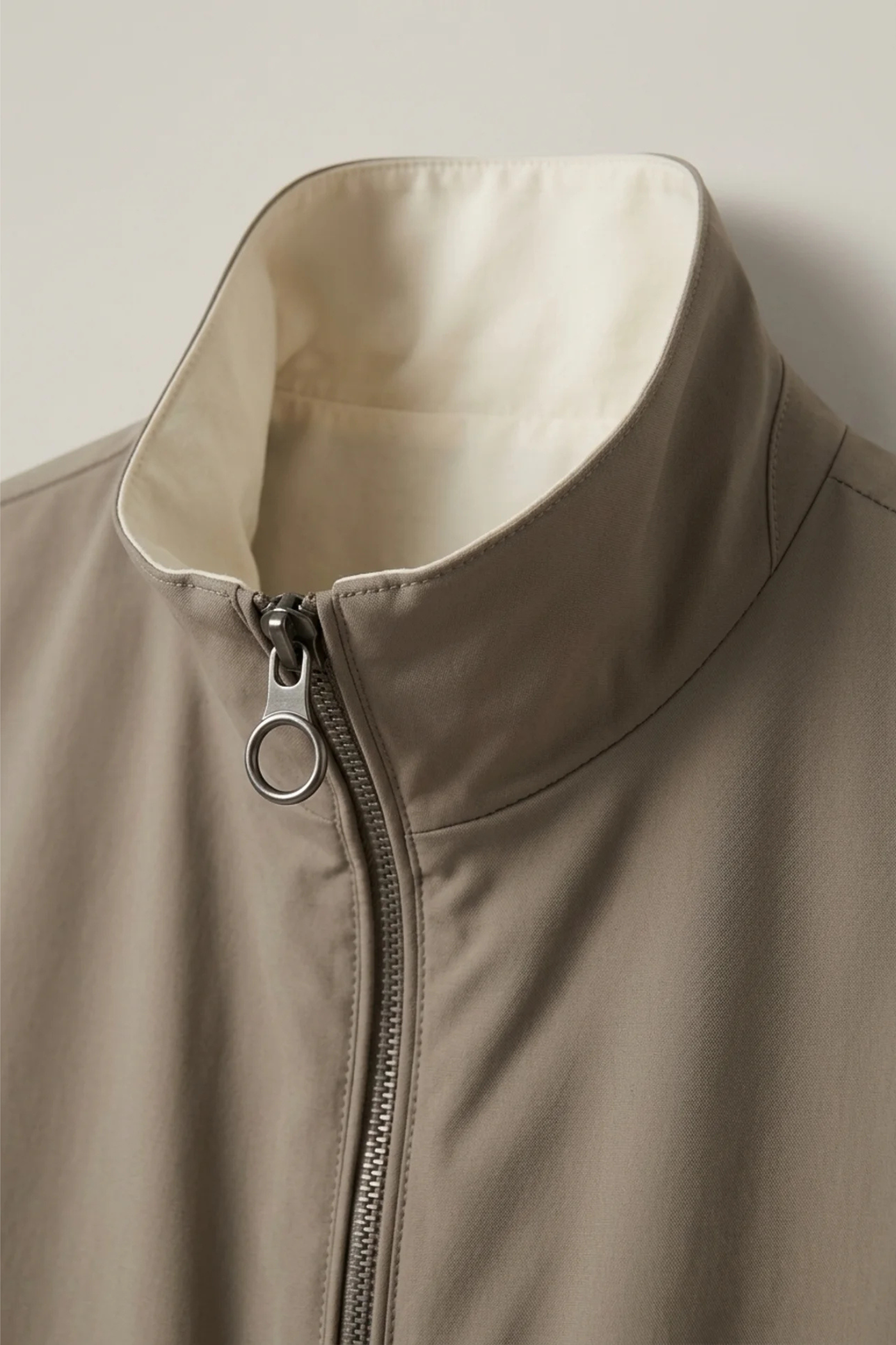 Bergamo Reversible Gilet Cream Taupe