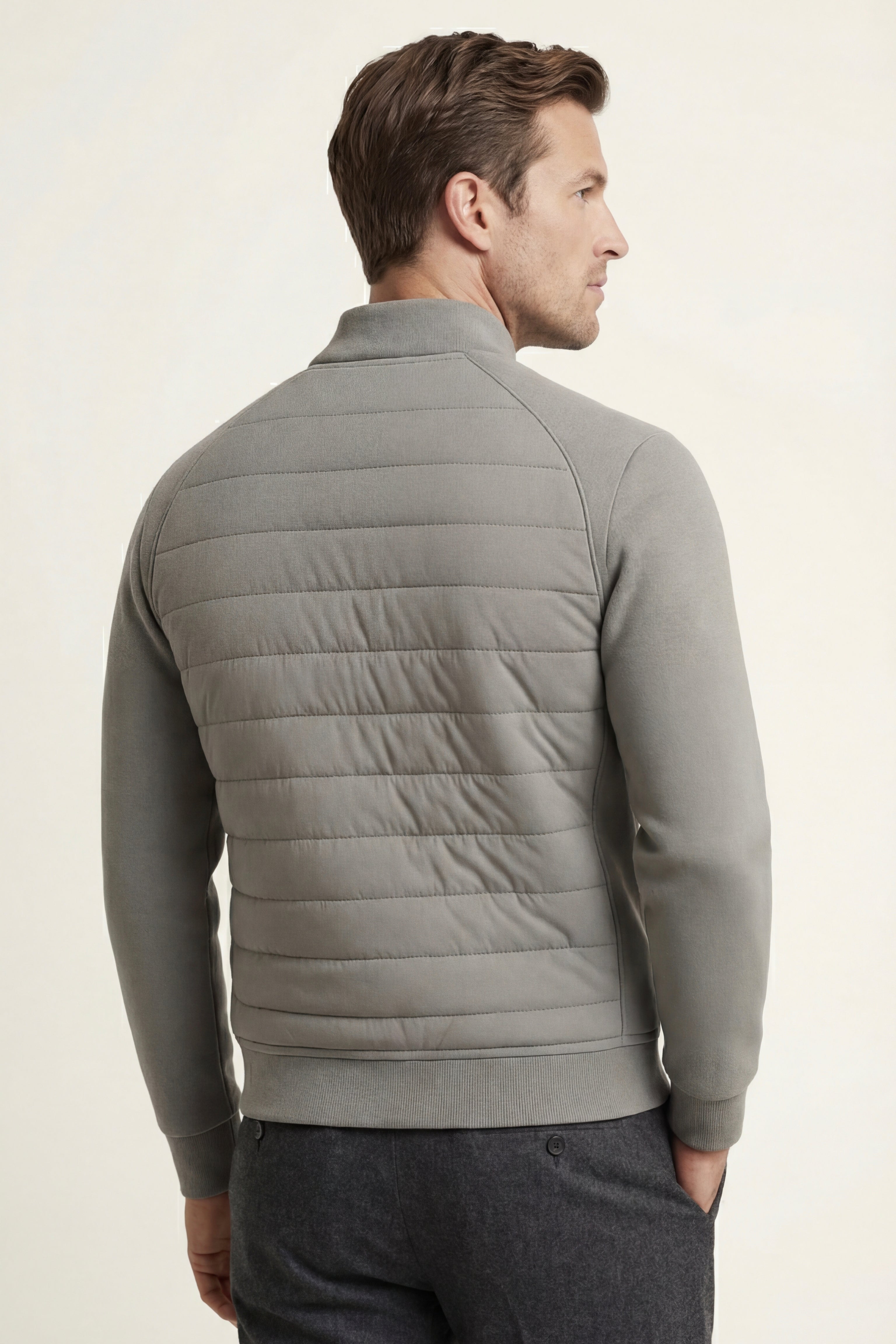Vicenza Wool Padded Jacket Grey