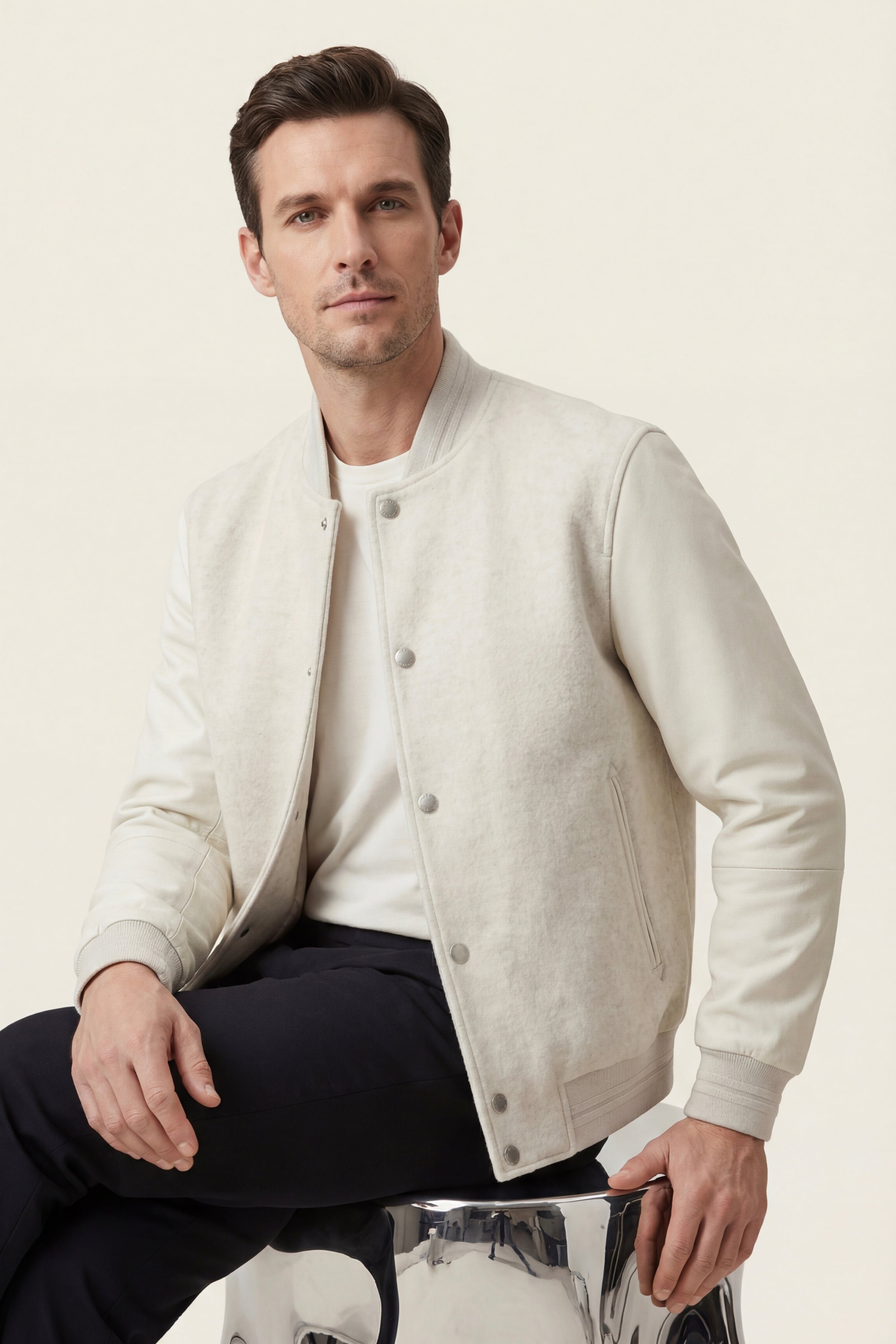 Cremona Button Jacket Ivory