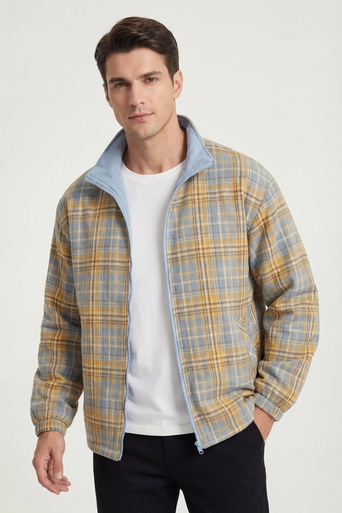 Camogli Reversible Jacket Light Blue