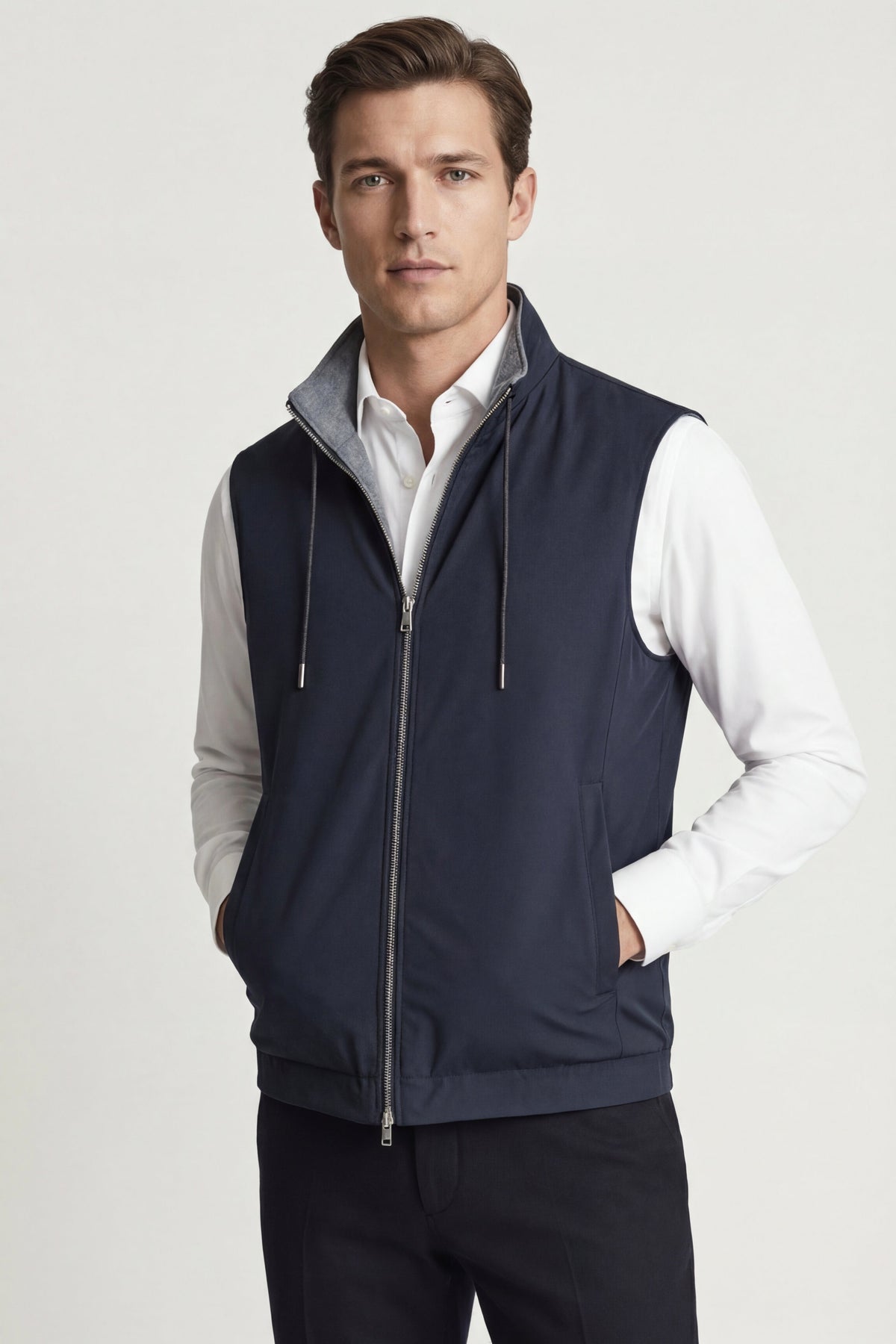 Merano Reversible Vest Navy