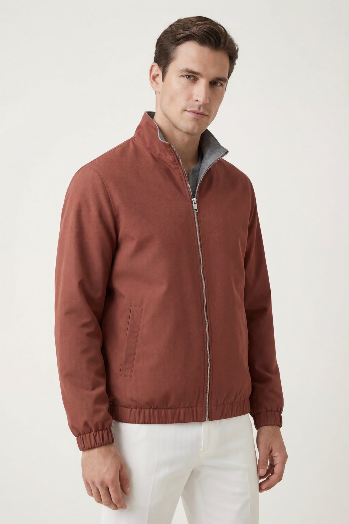 Portovenere Reversible Jacket Terracotta