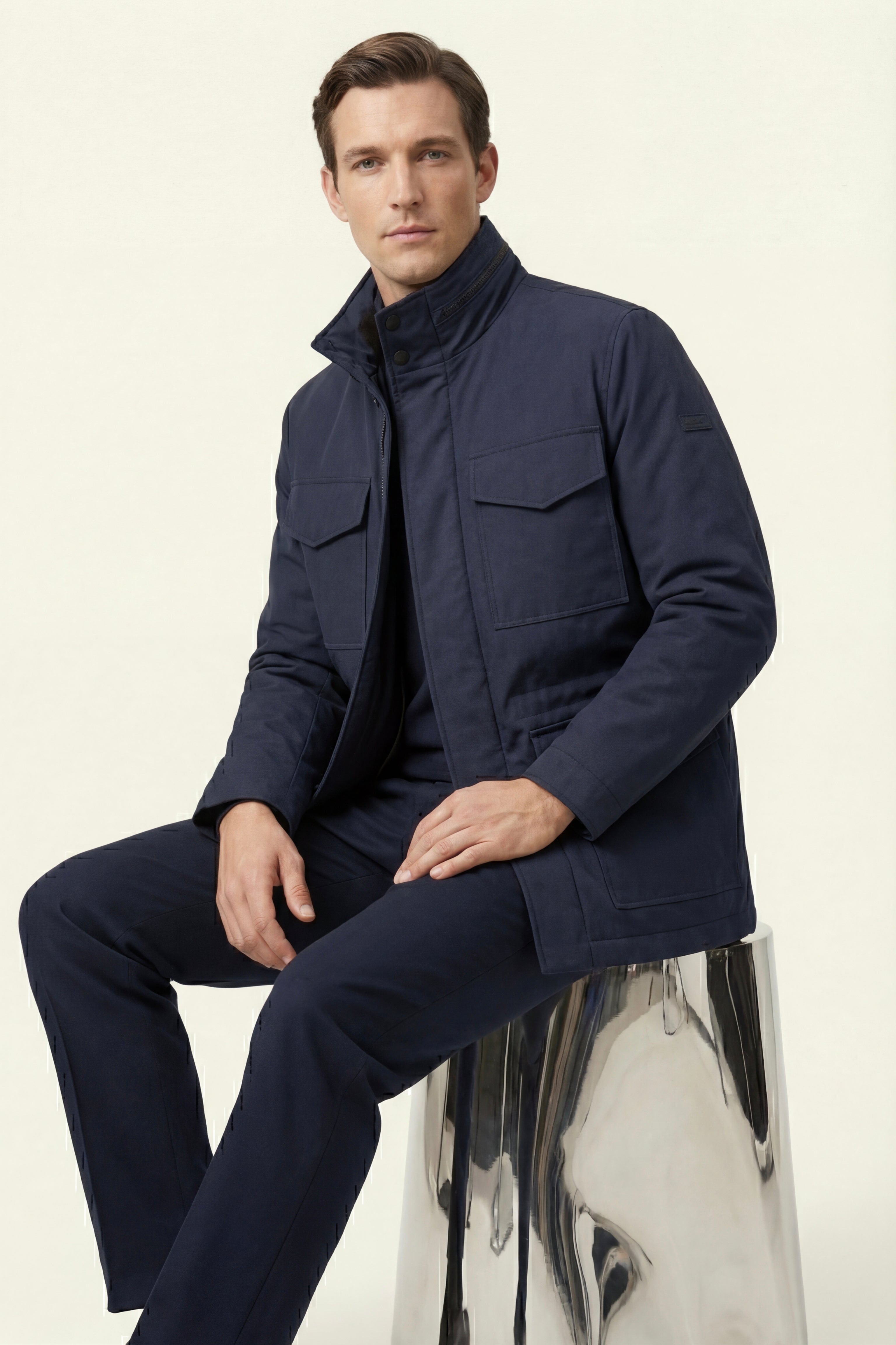 Cortina Expedition Coat Navy