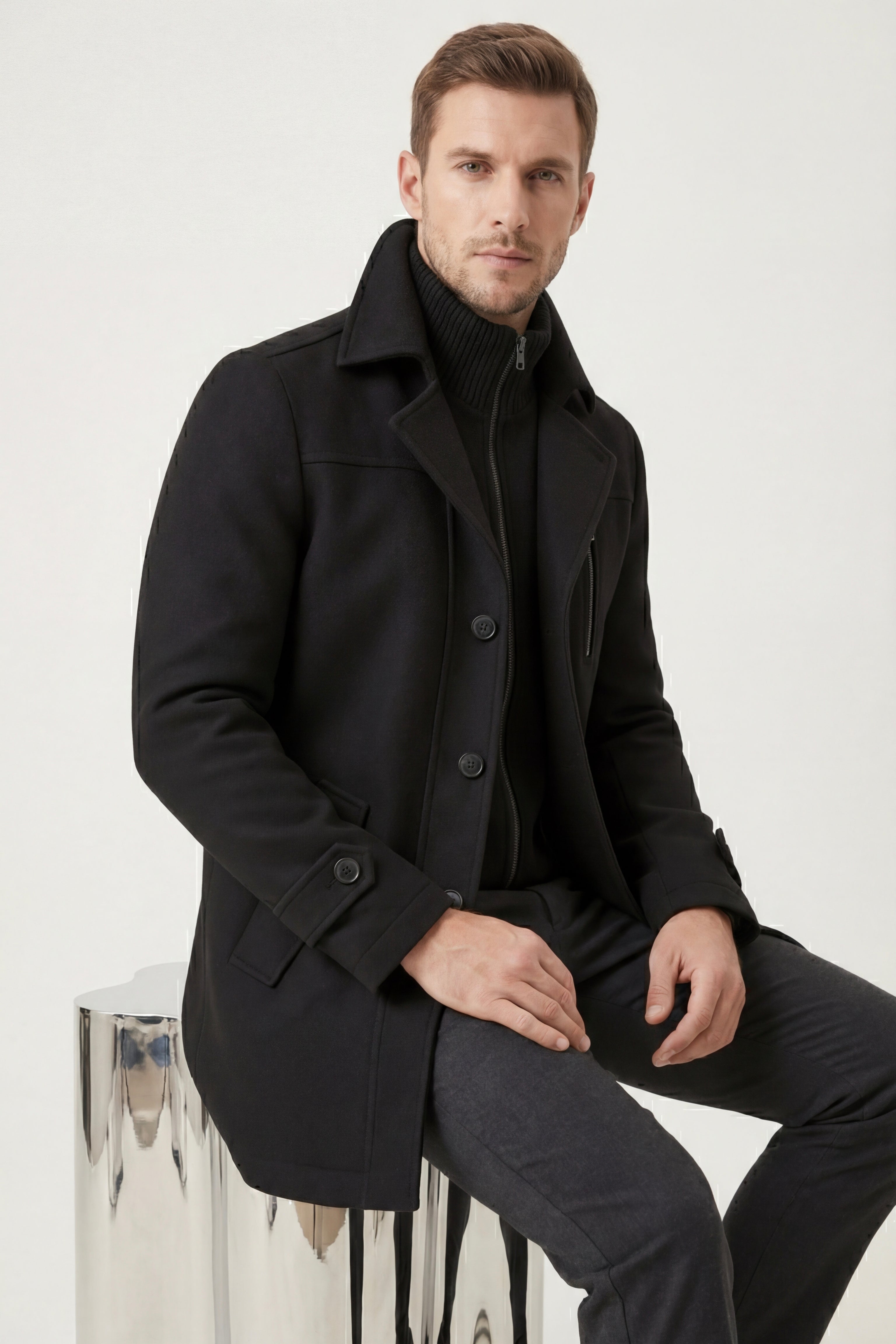 Belluno Field Coat Black