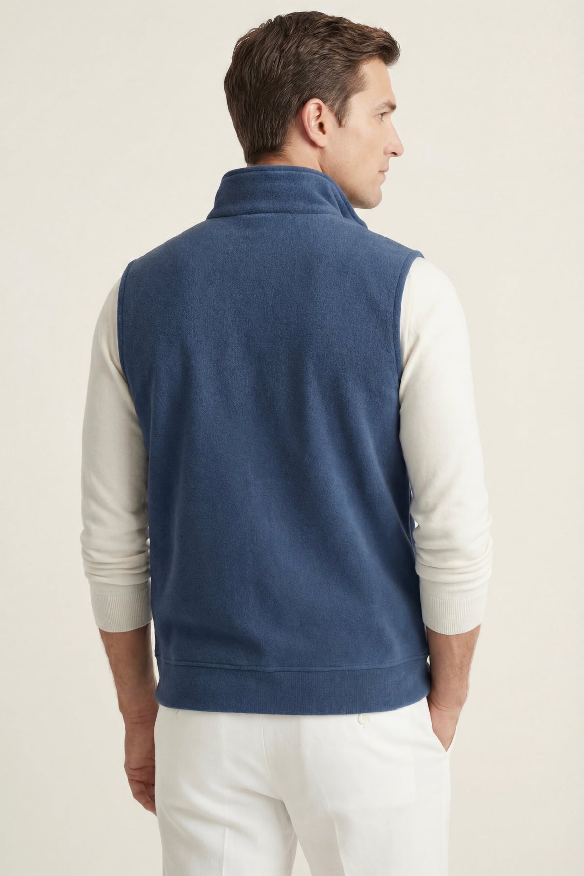 Livigno Brushed Fleece Vest Denim