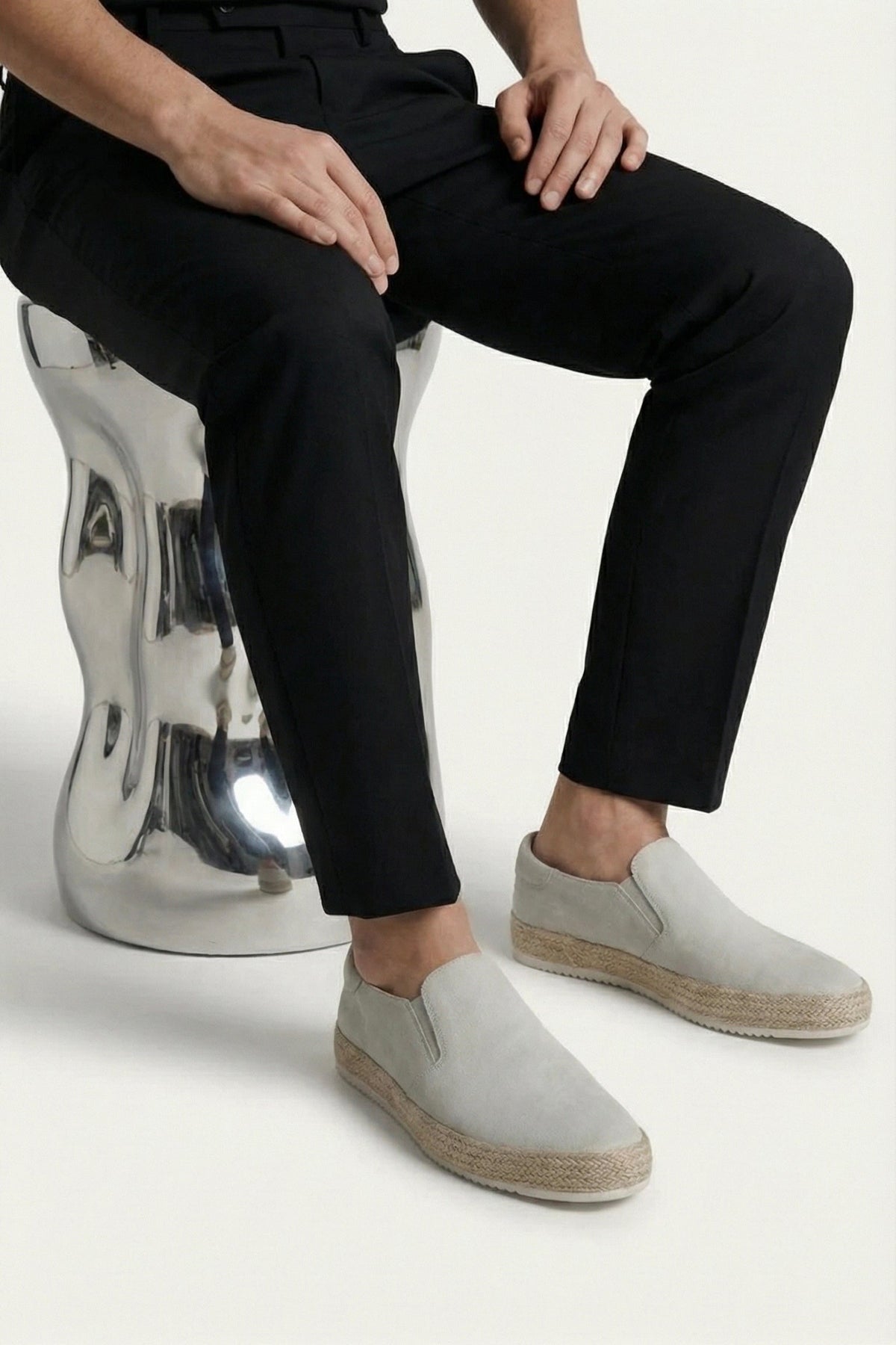 Otranto Slip-On Espadrille Light Grey