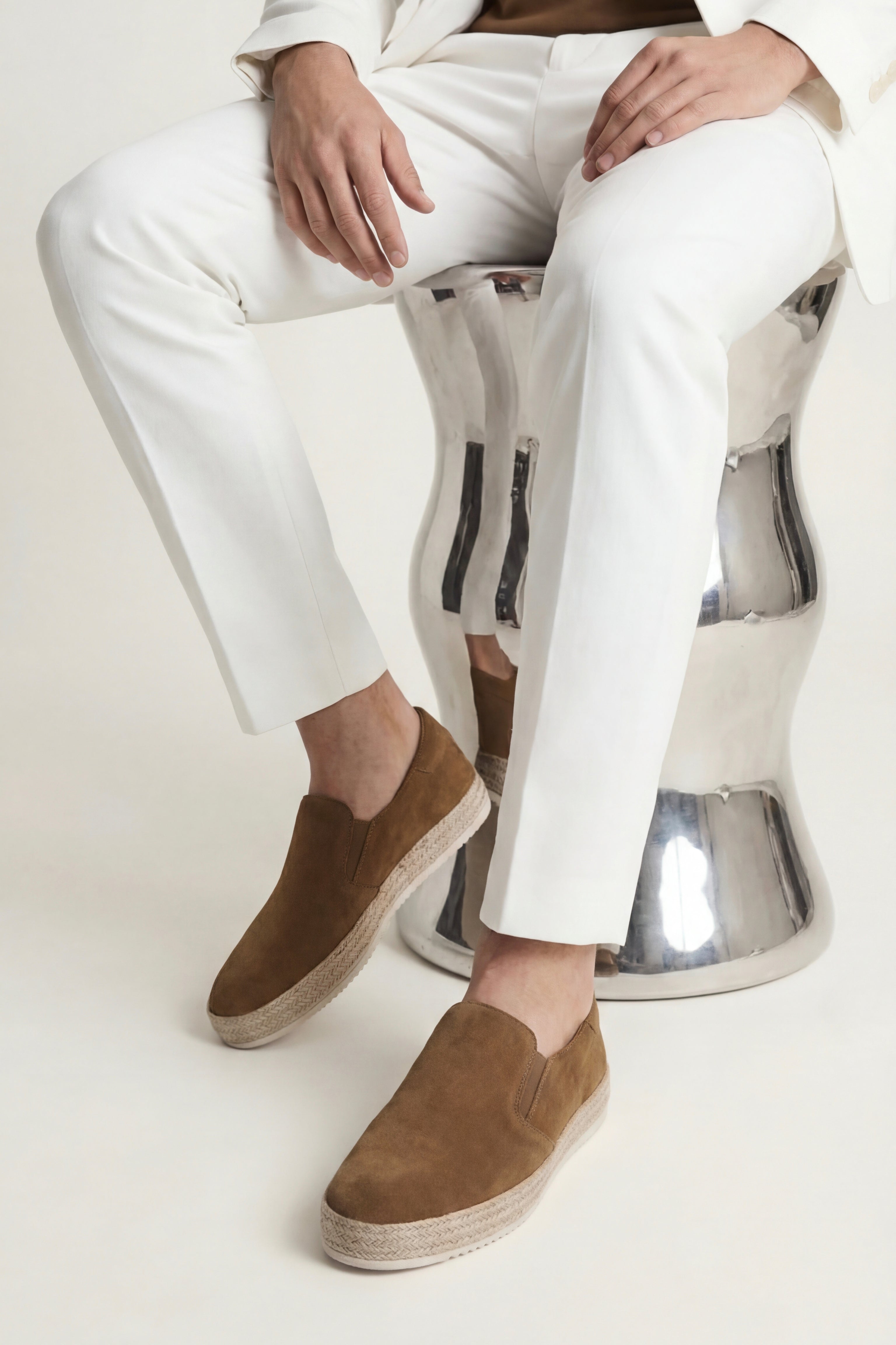 Otranto Slip-On Espadrille Camel Brown