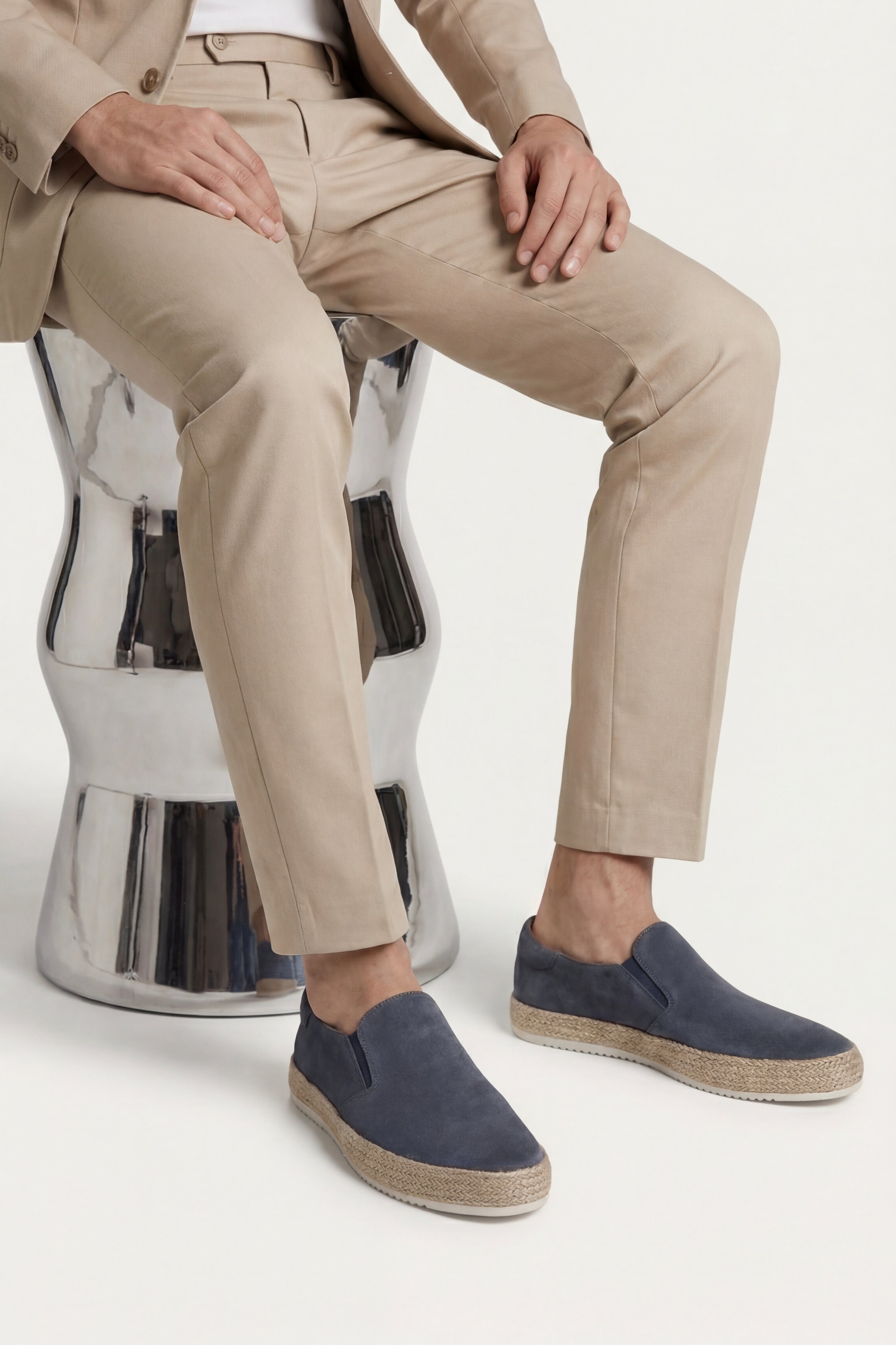 Otranto Slip-On Espadrille Slate Blue