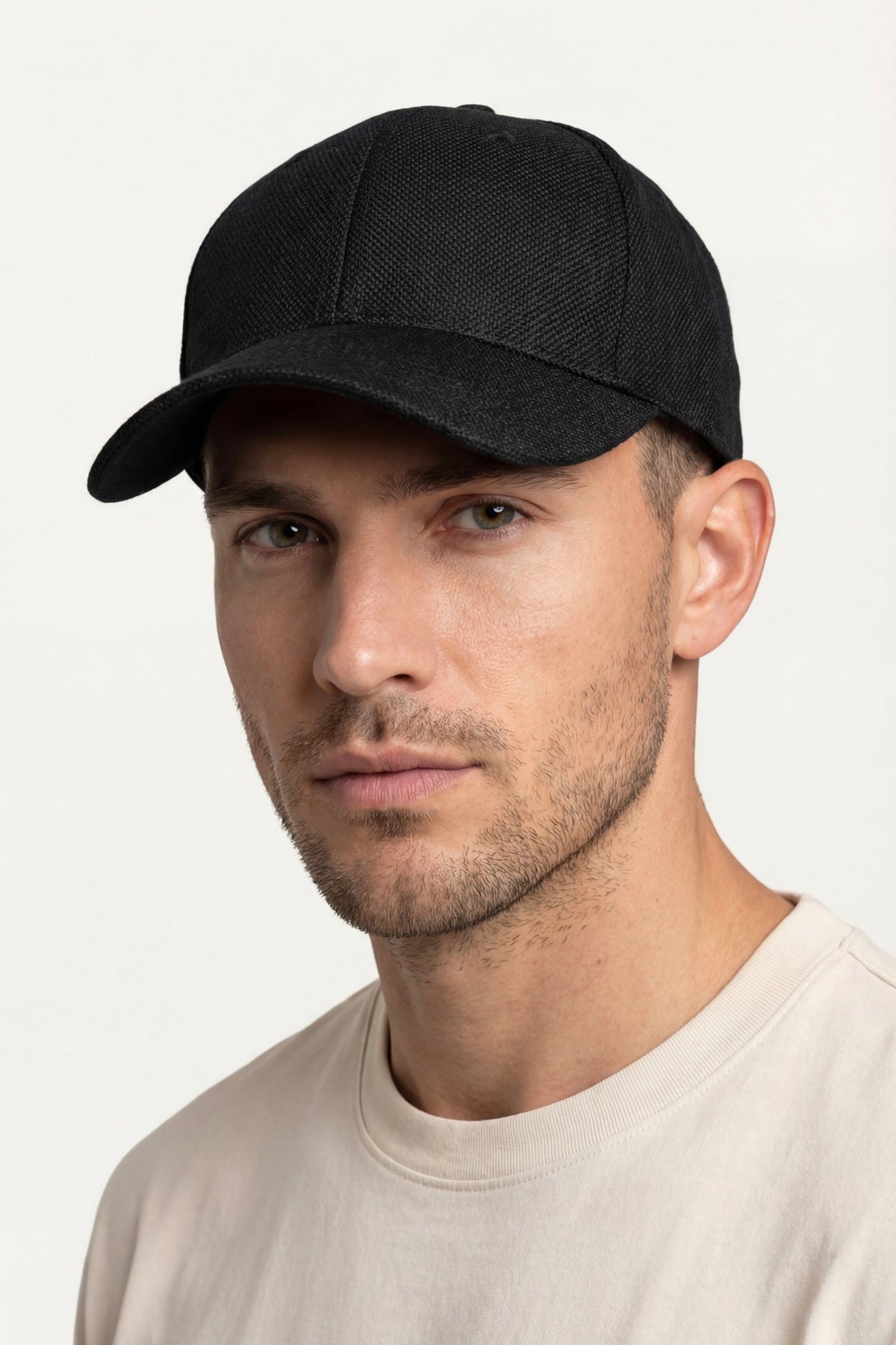Portofino Cap Linen Black