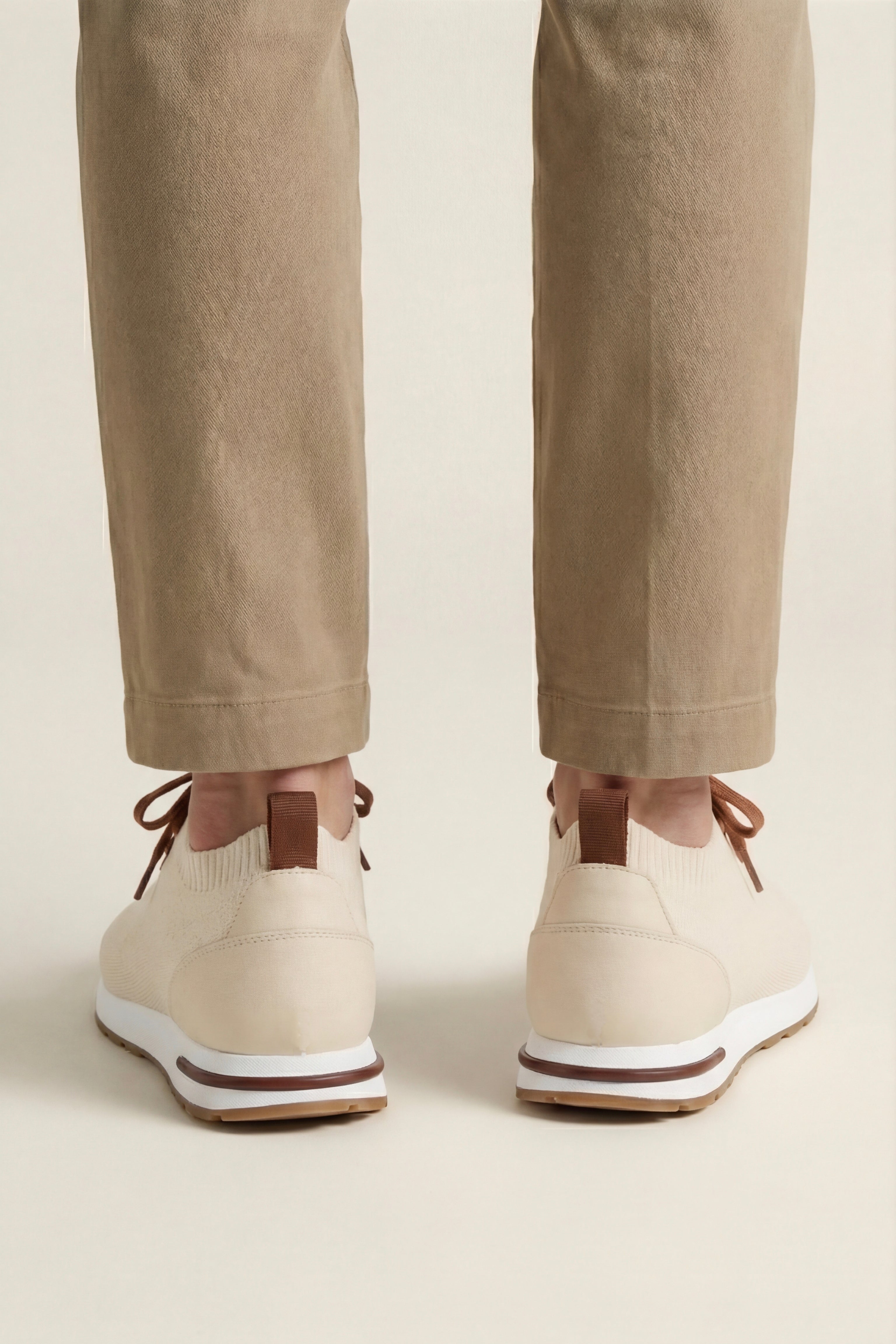 Siena Knit Sneaker Cream