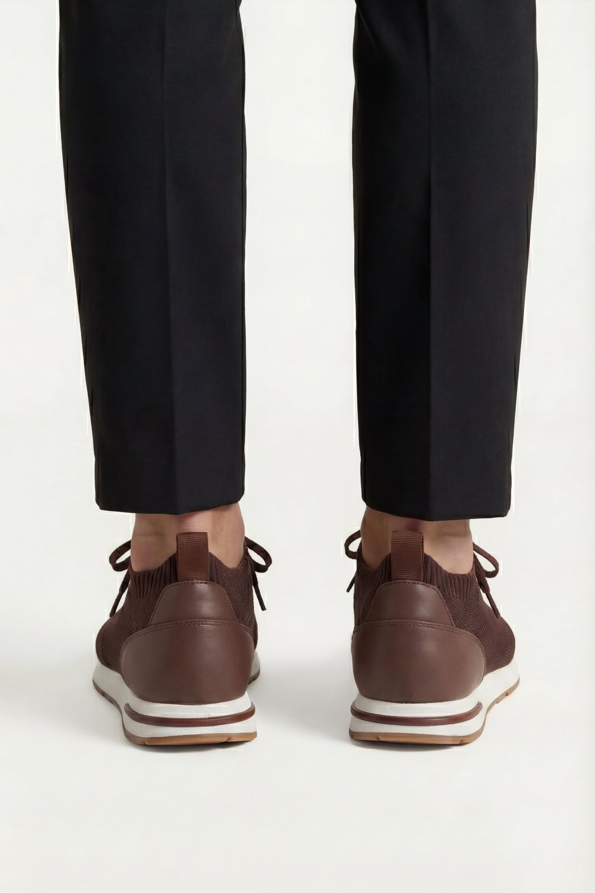 Siena Knit Sneaker Dark Brown