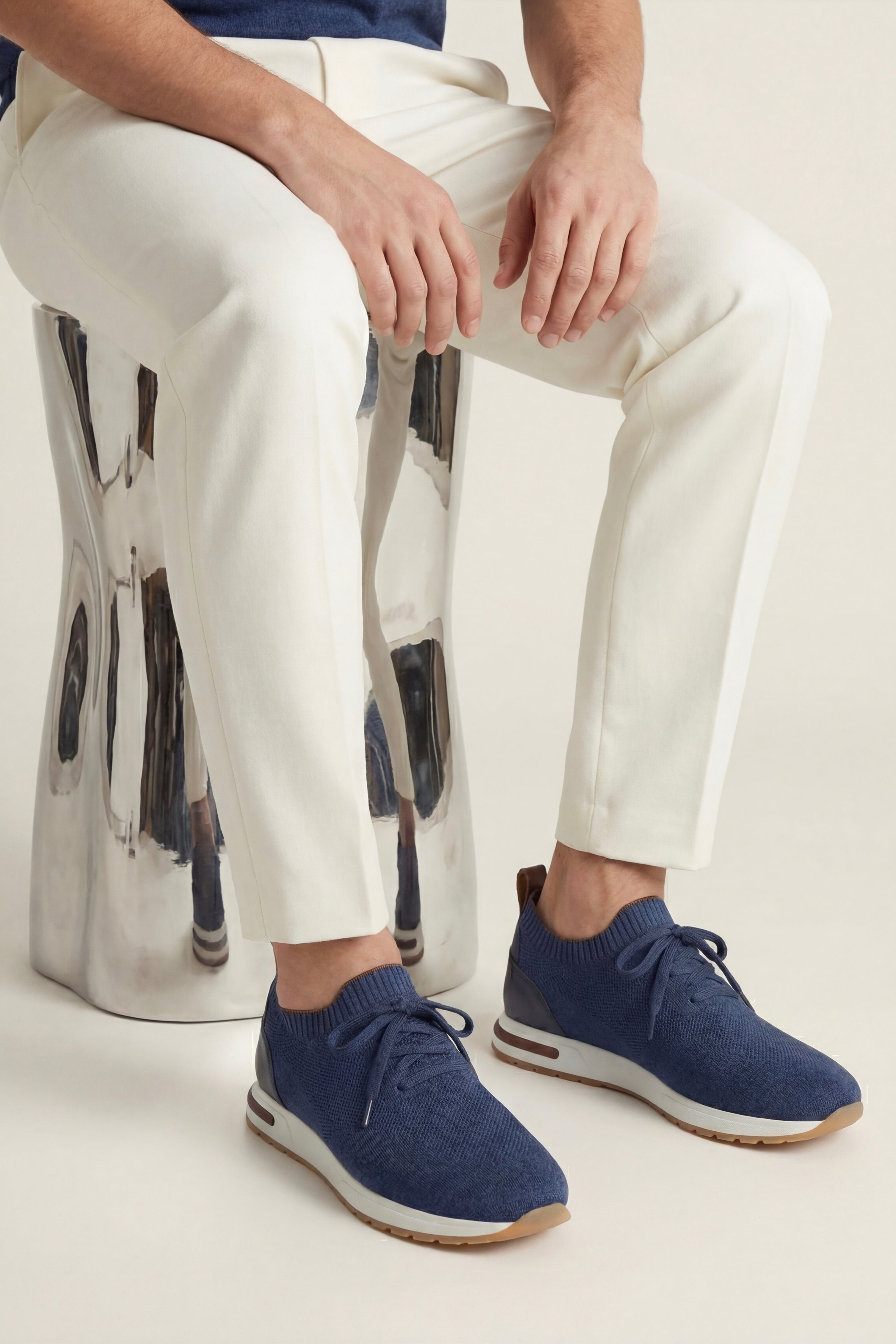 Siena Knit Sneaker Blue
