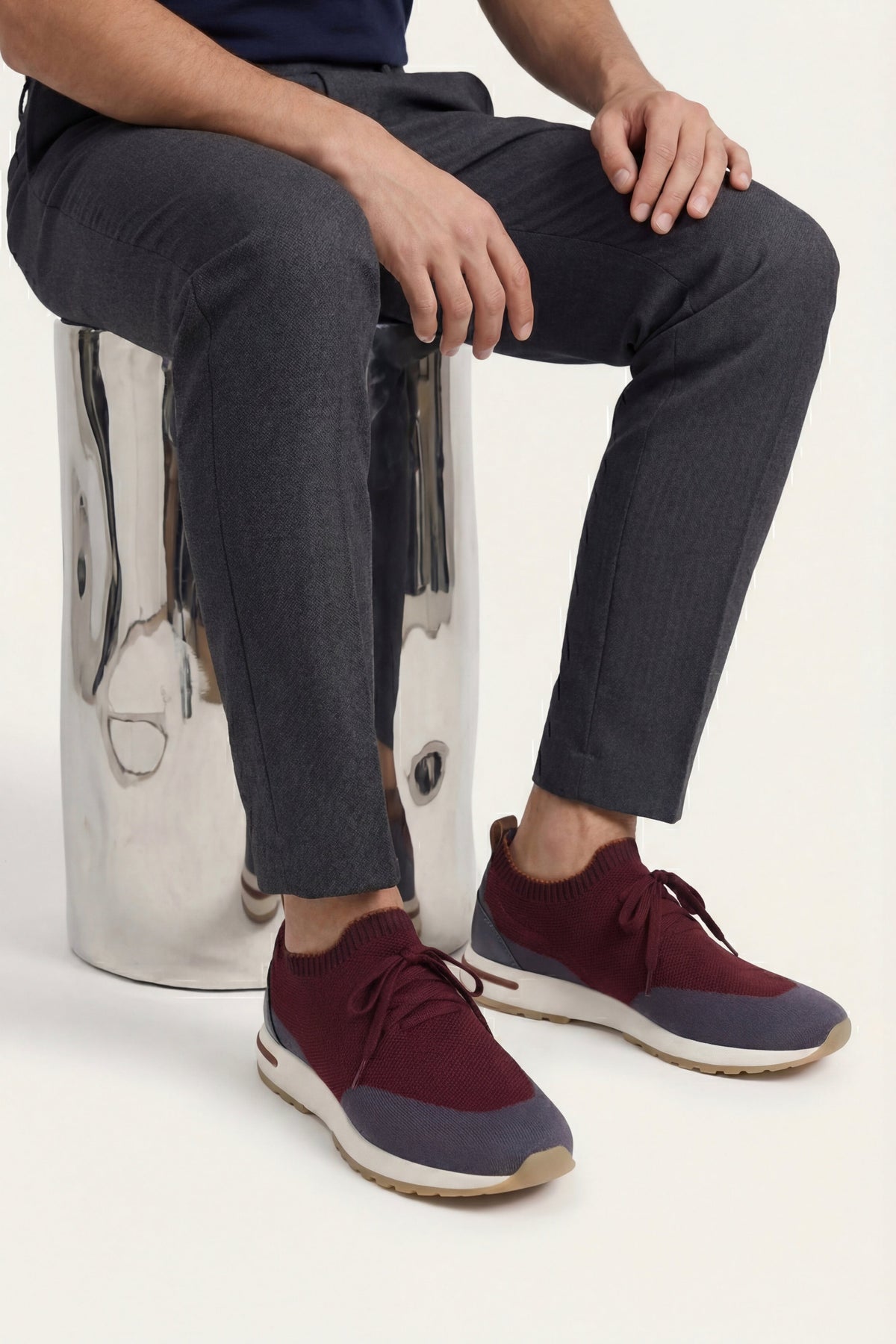 Siena Knit Sneaker Burgundy