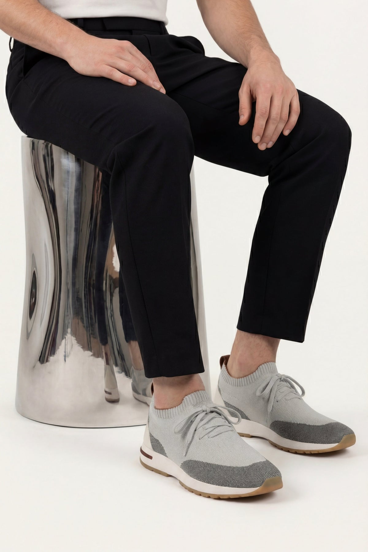 Siena Knit Sneaker Light Grey