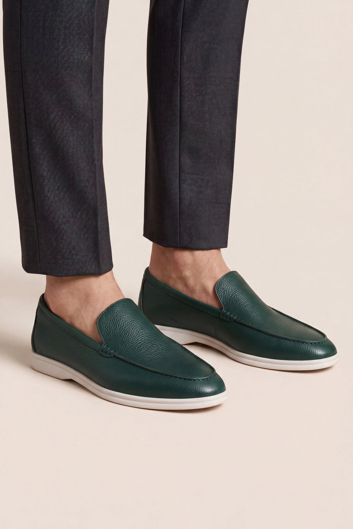 Portofino Leather Loafer Dark Green