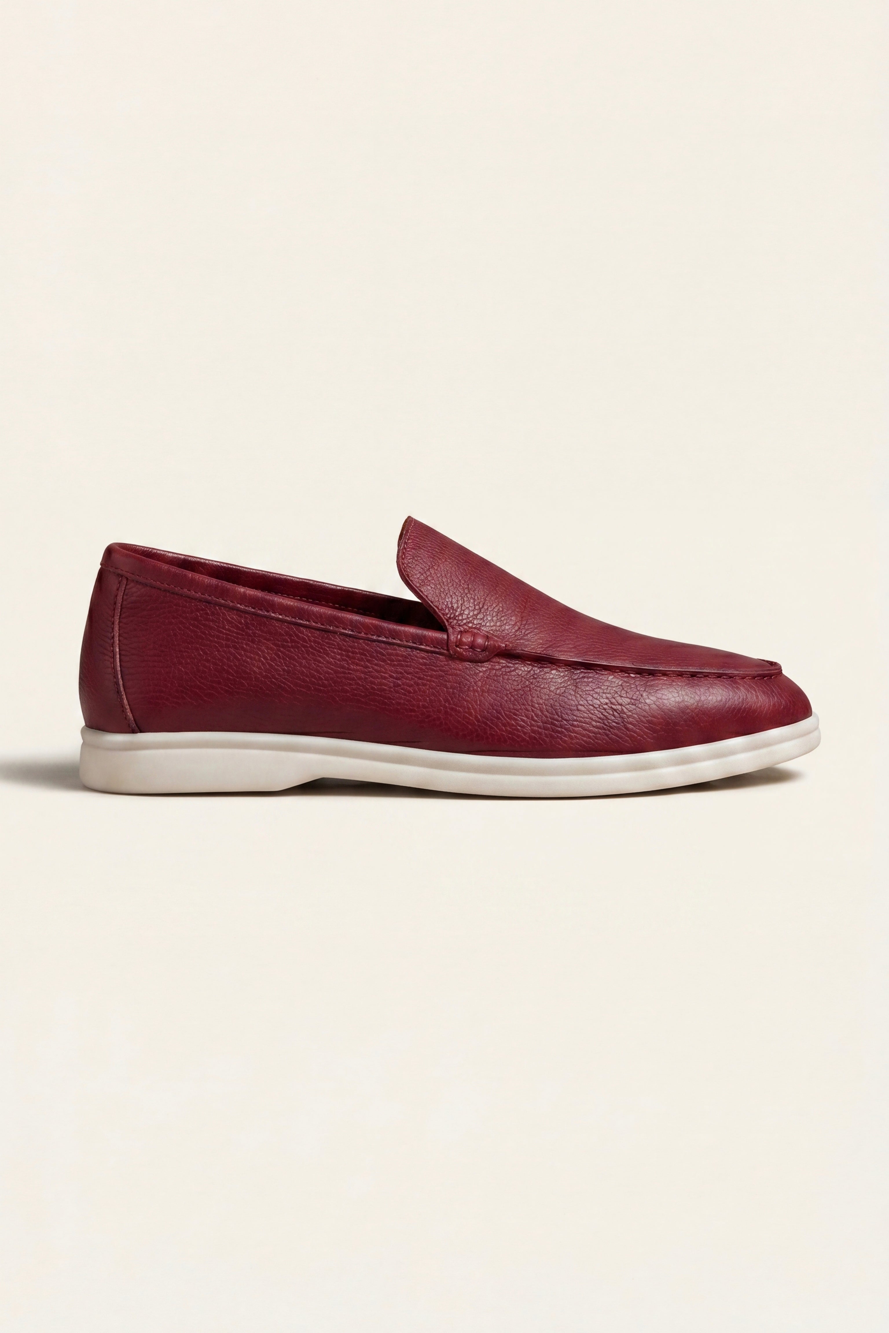 Portofino Leather Loafer Burgundy Red
