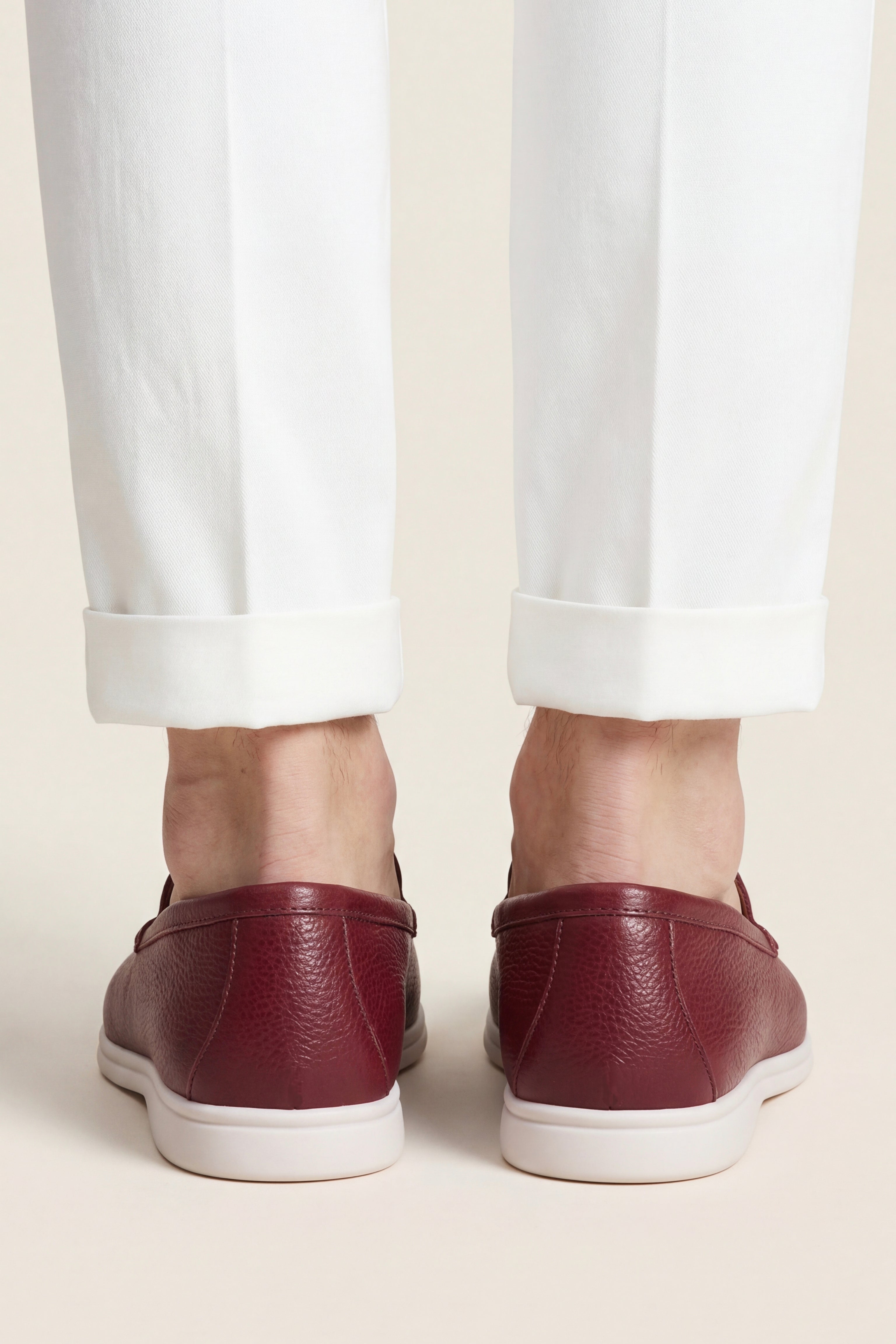 Portofino Leather Loafer Burgundy Red