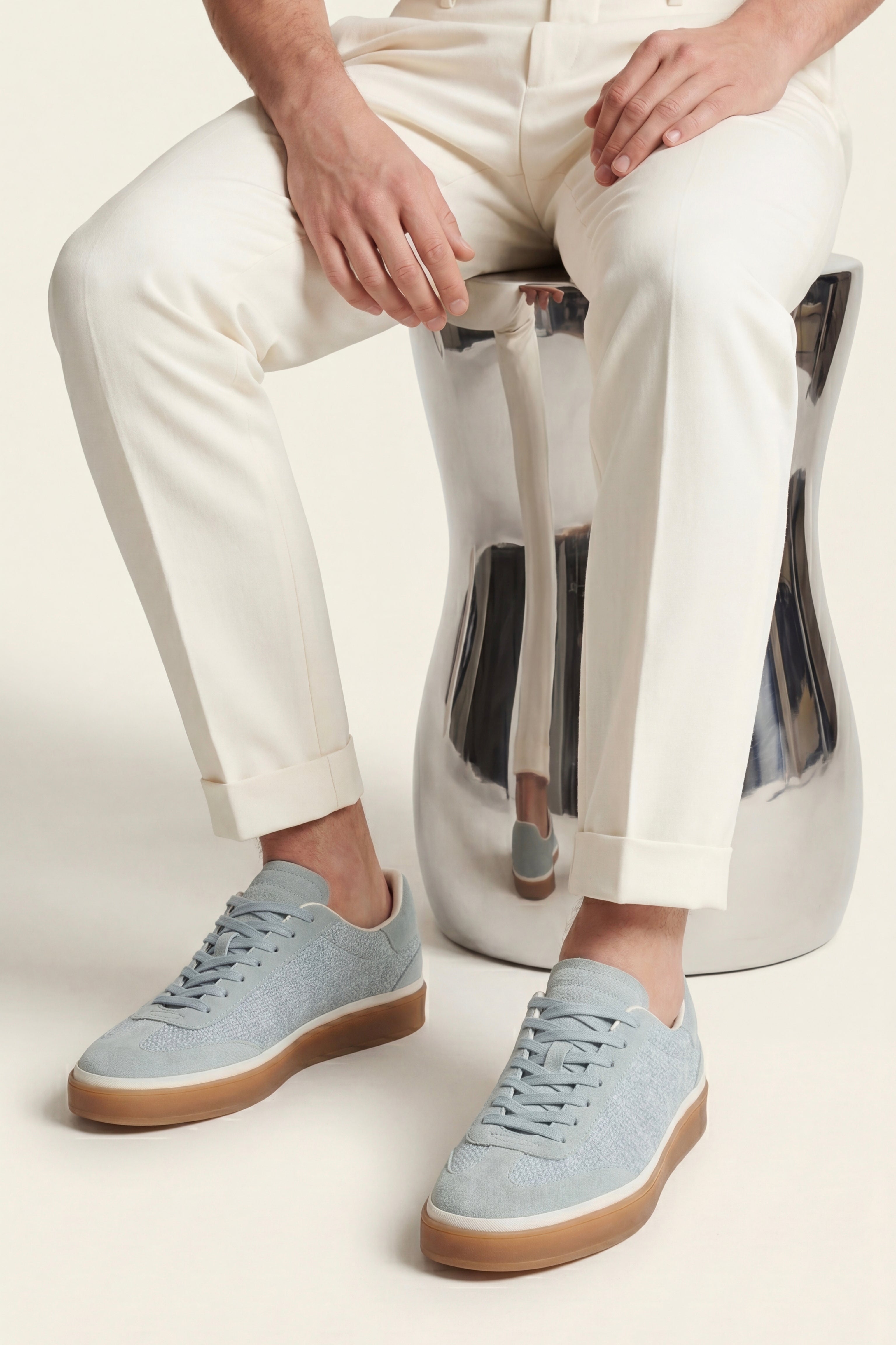 Torino Textile Sneaker Light Blue