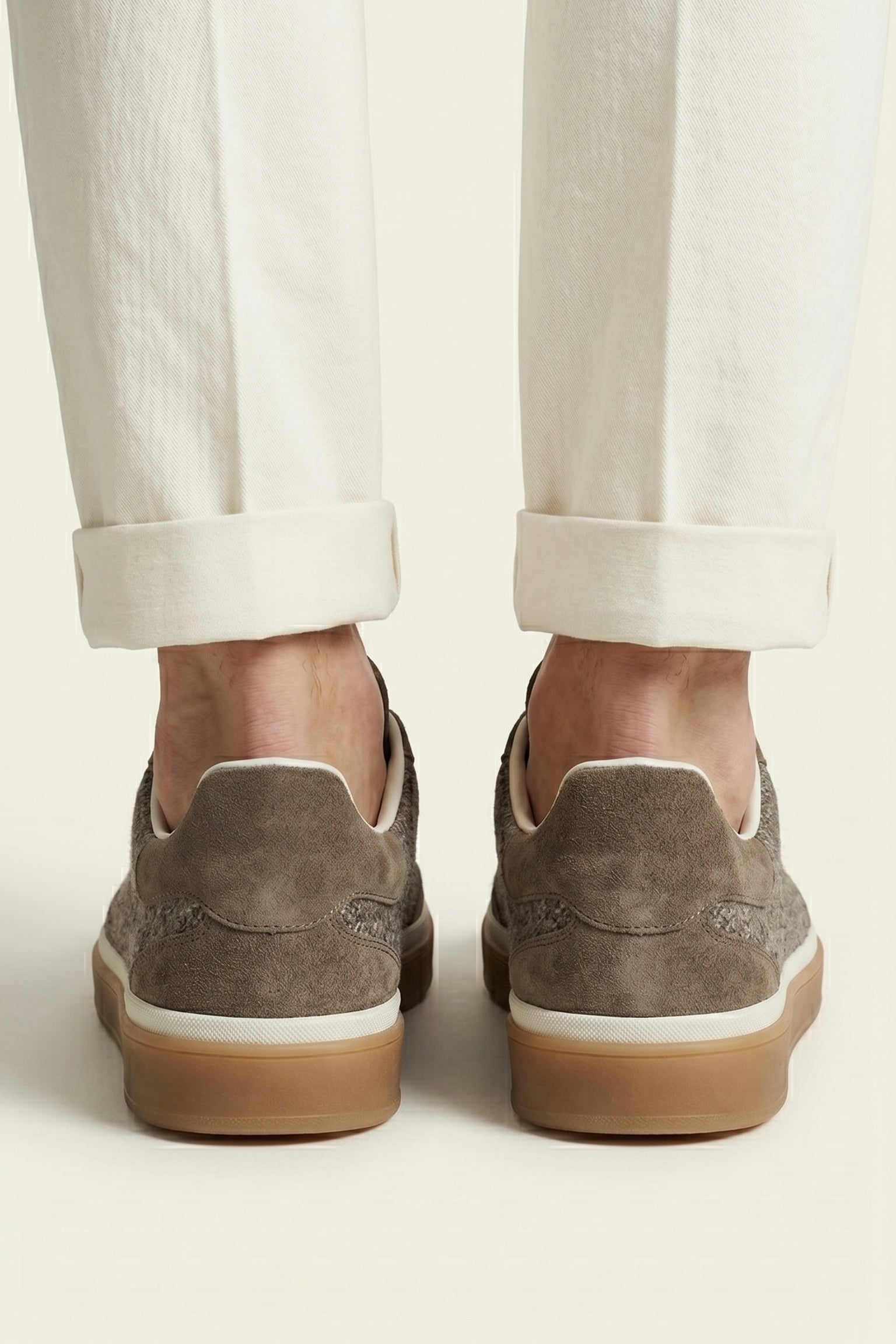Torino Textile Sneaker Taupe Brown