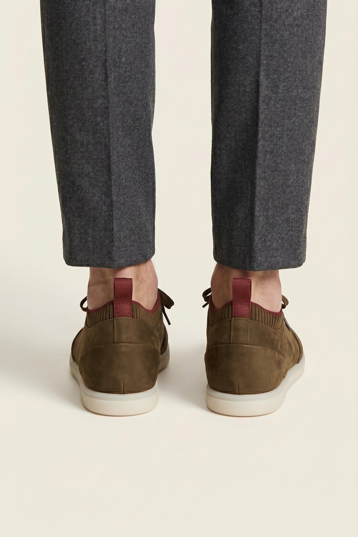 Lugano Nubuck Sneaker Olive Green