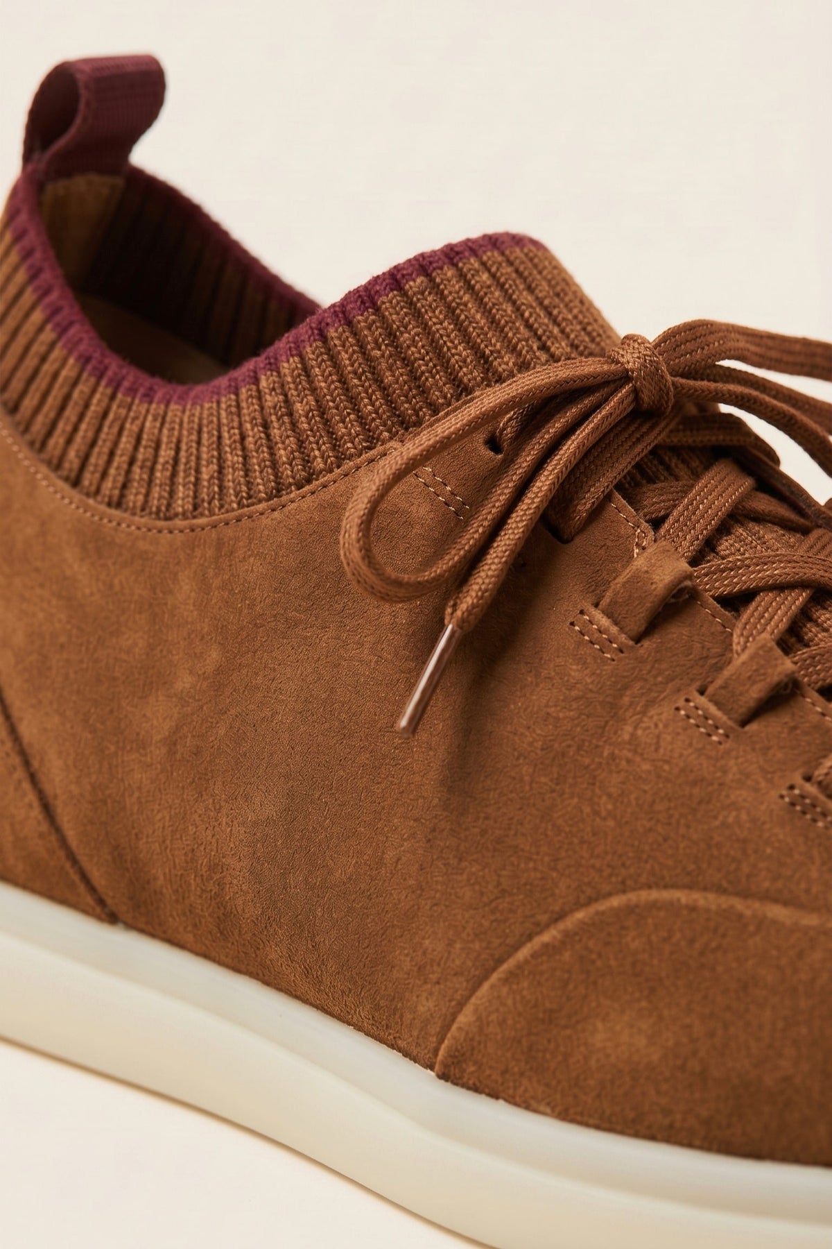Lugano Nubuck Sneaker Camel Brown