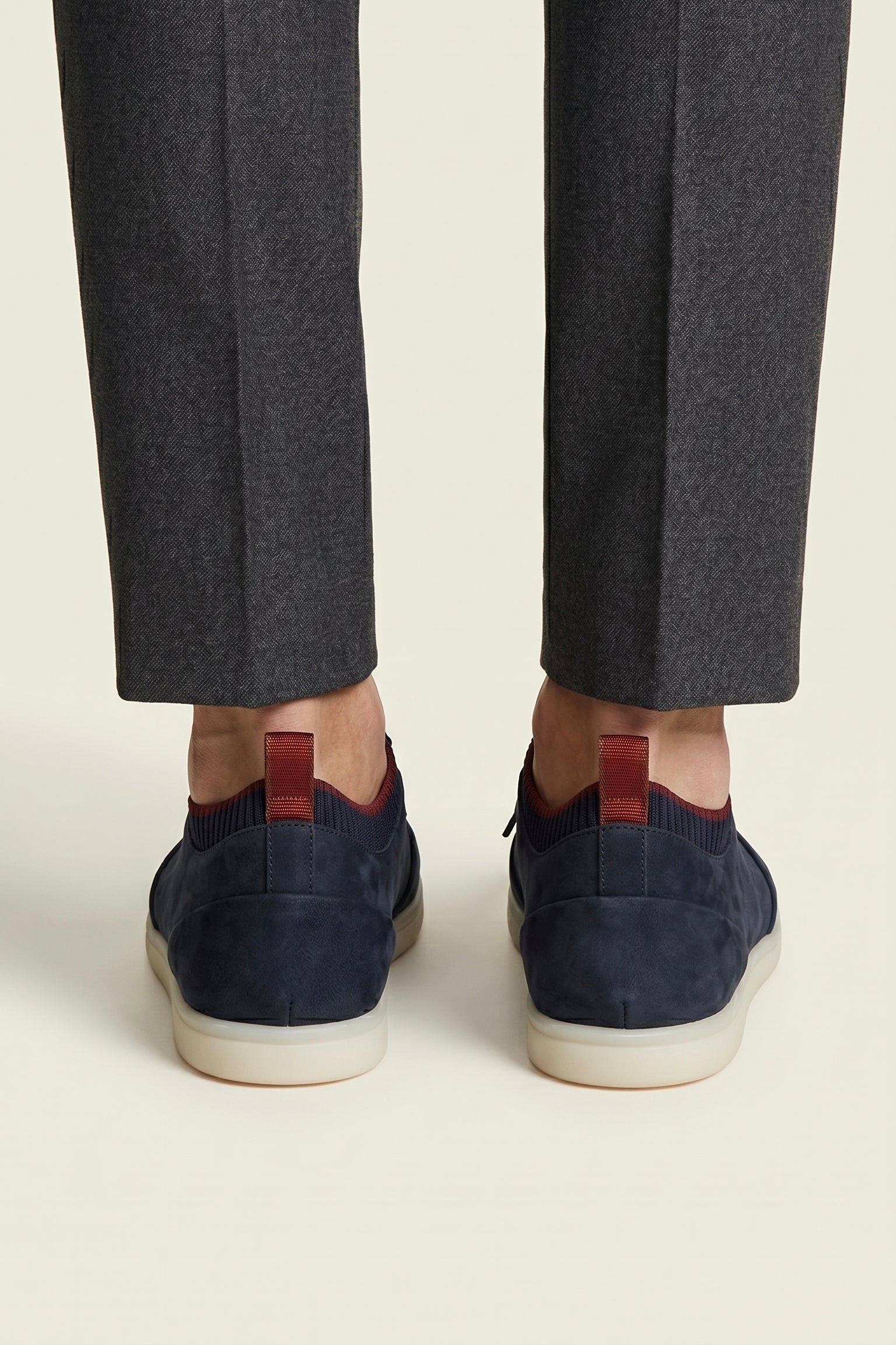 Lugano Nubuck Sneaker Navy Blue
