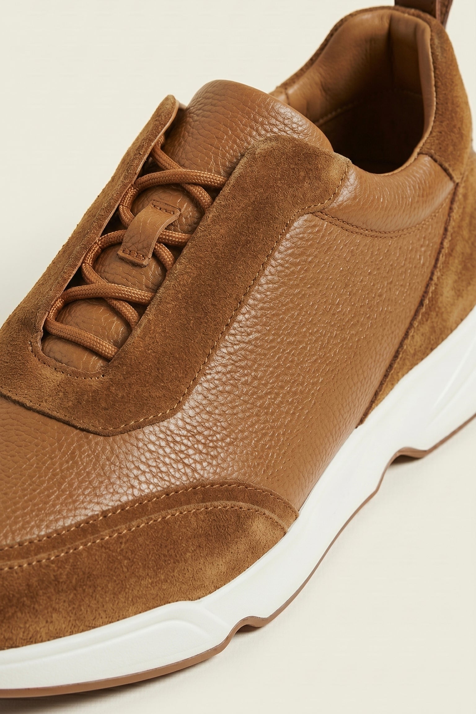 Livorno Leather Slip-On Runner Camel Brown