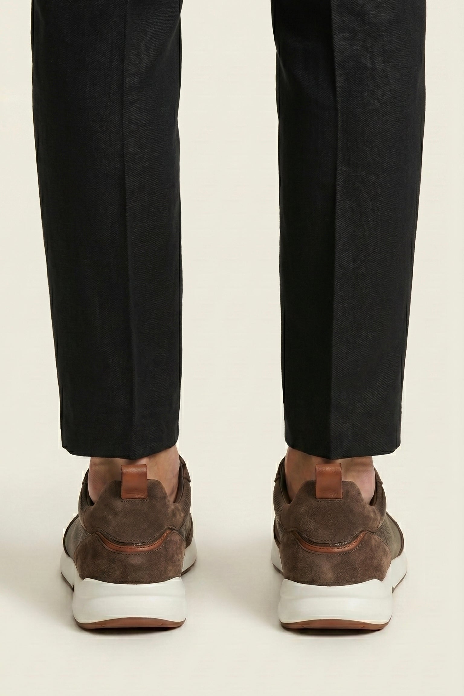 Livorno Leather Slip-On Runner Dark Brown