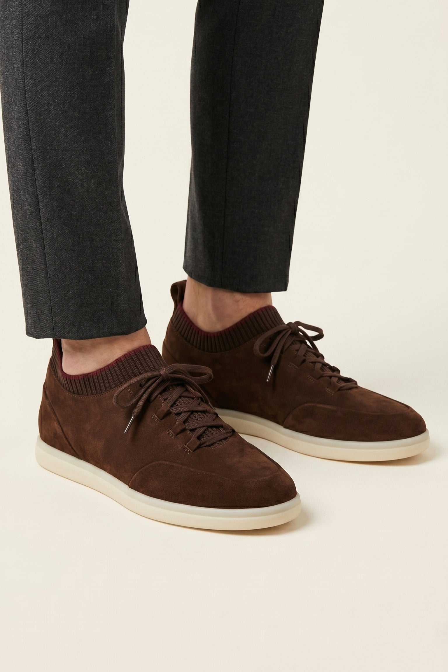 Lugano Nubuck Sneaker Dark Brown