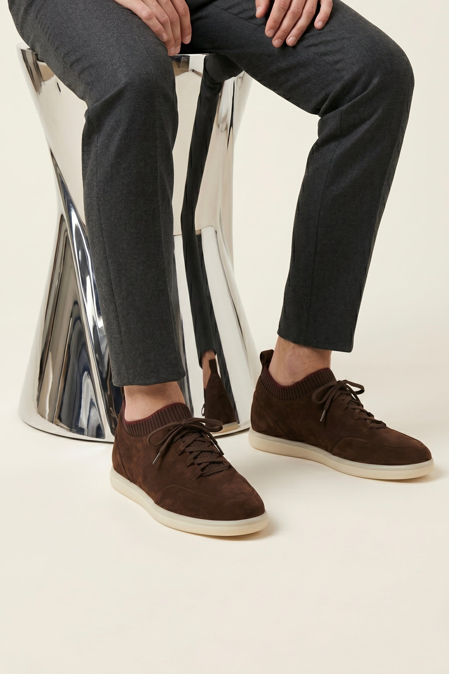 Lugano Nubuck Sneaker Dark Brown
