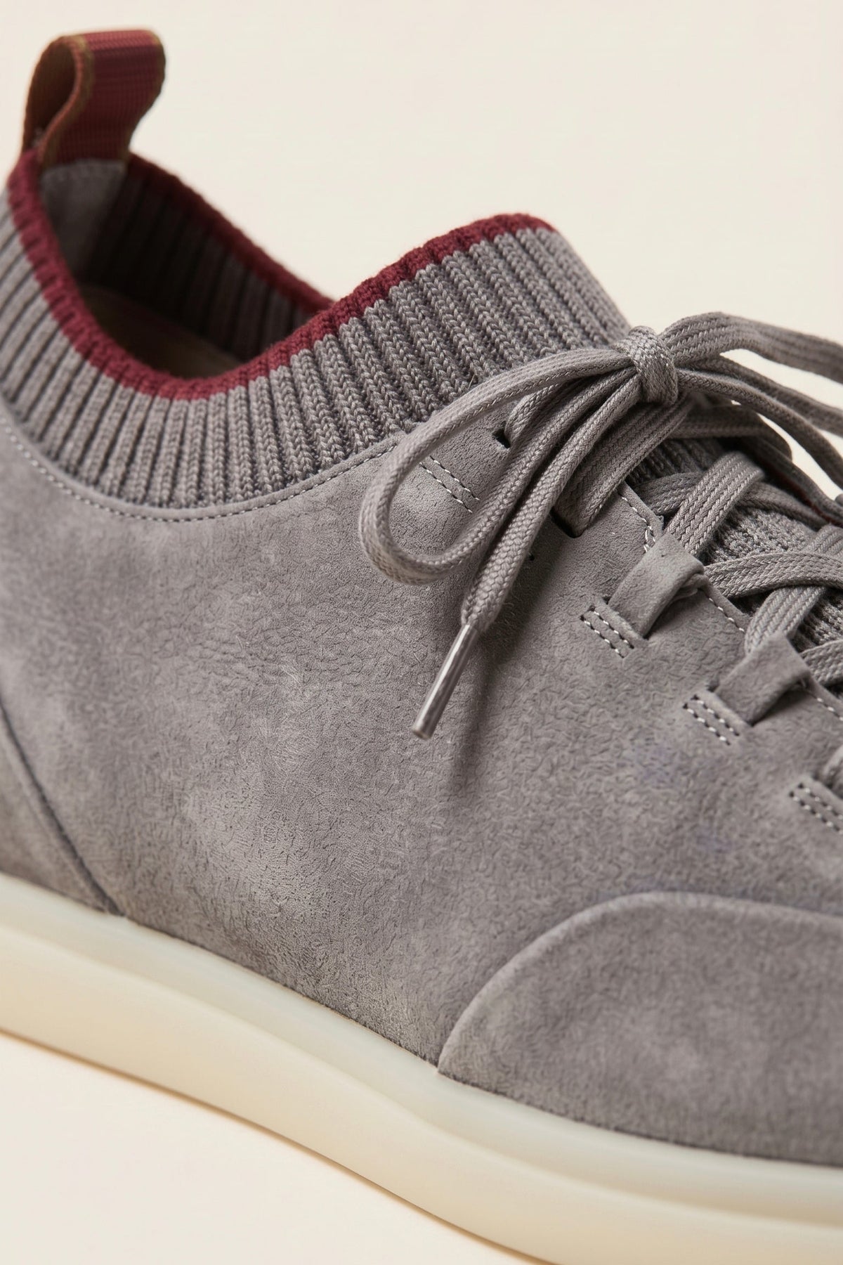 Lugano Nubuck Sneaker Light Grey
