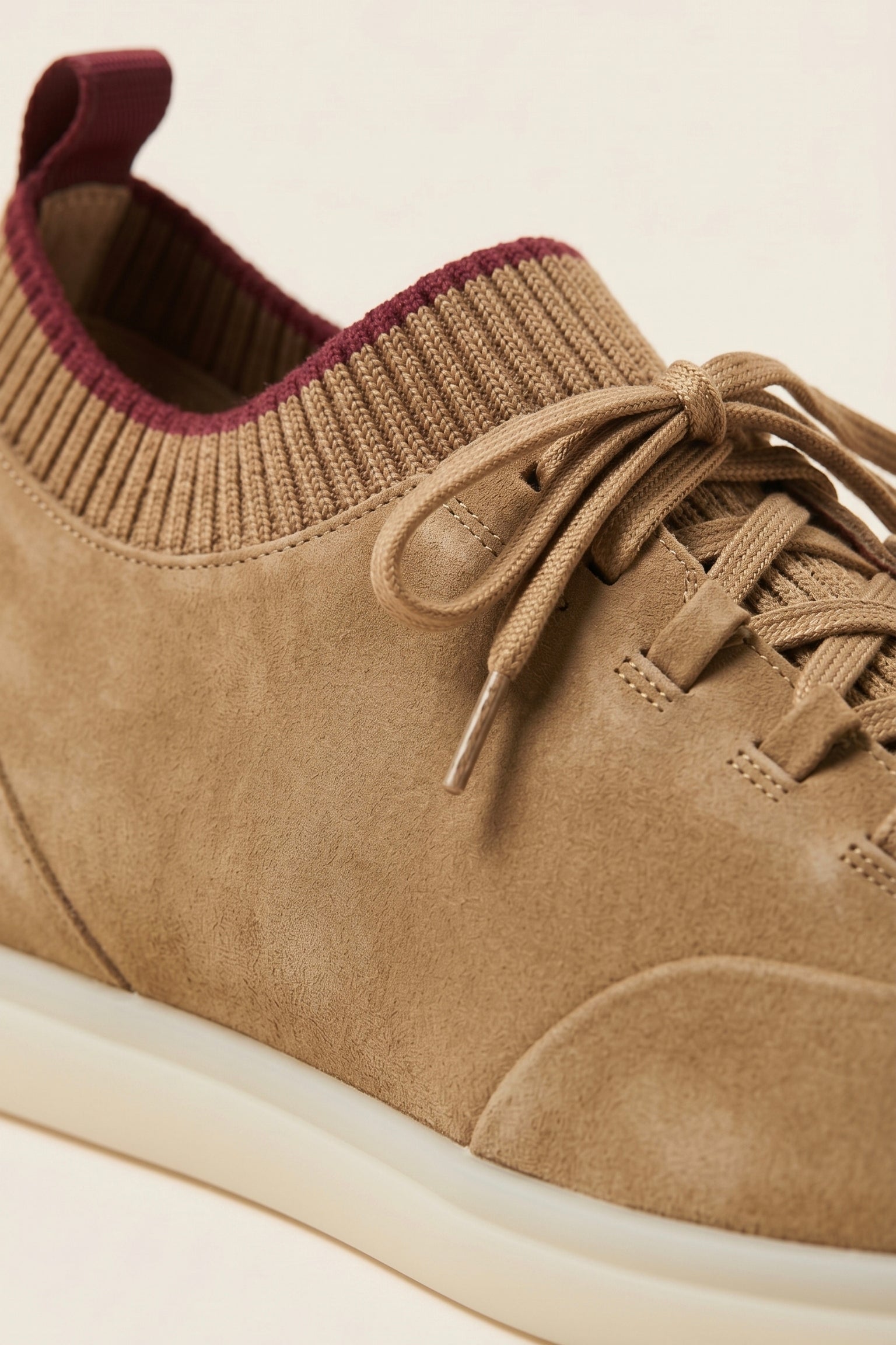 Lugano Nubuck Sneaker Sand Beige