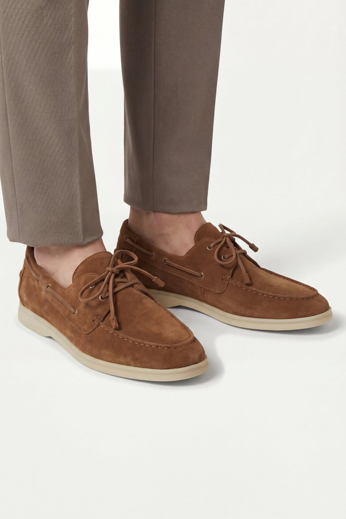 Amalfi Walk Loafer Suede Cognac Brown