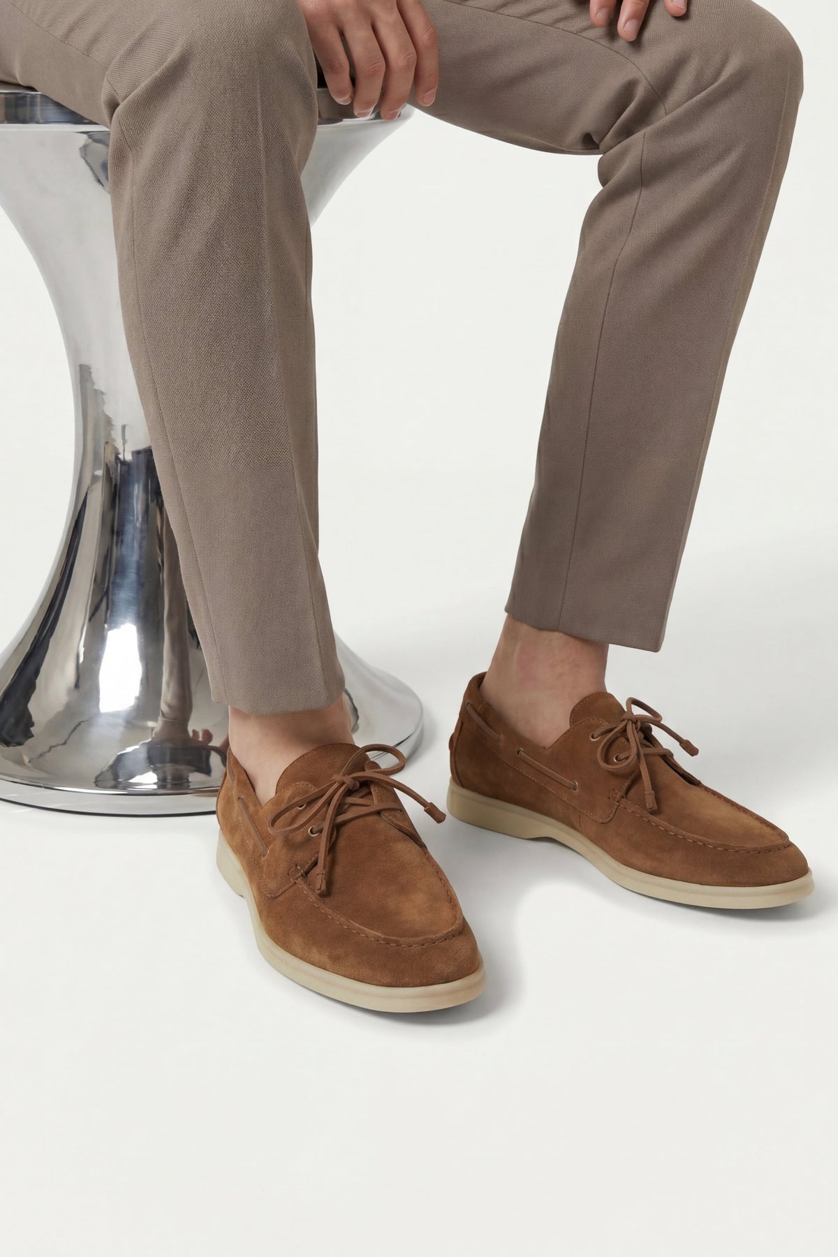 Amalfi Walk Loafer Suede Cognac Brown