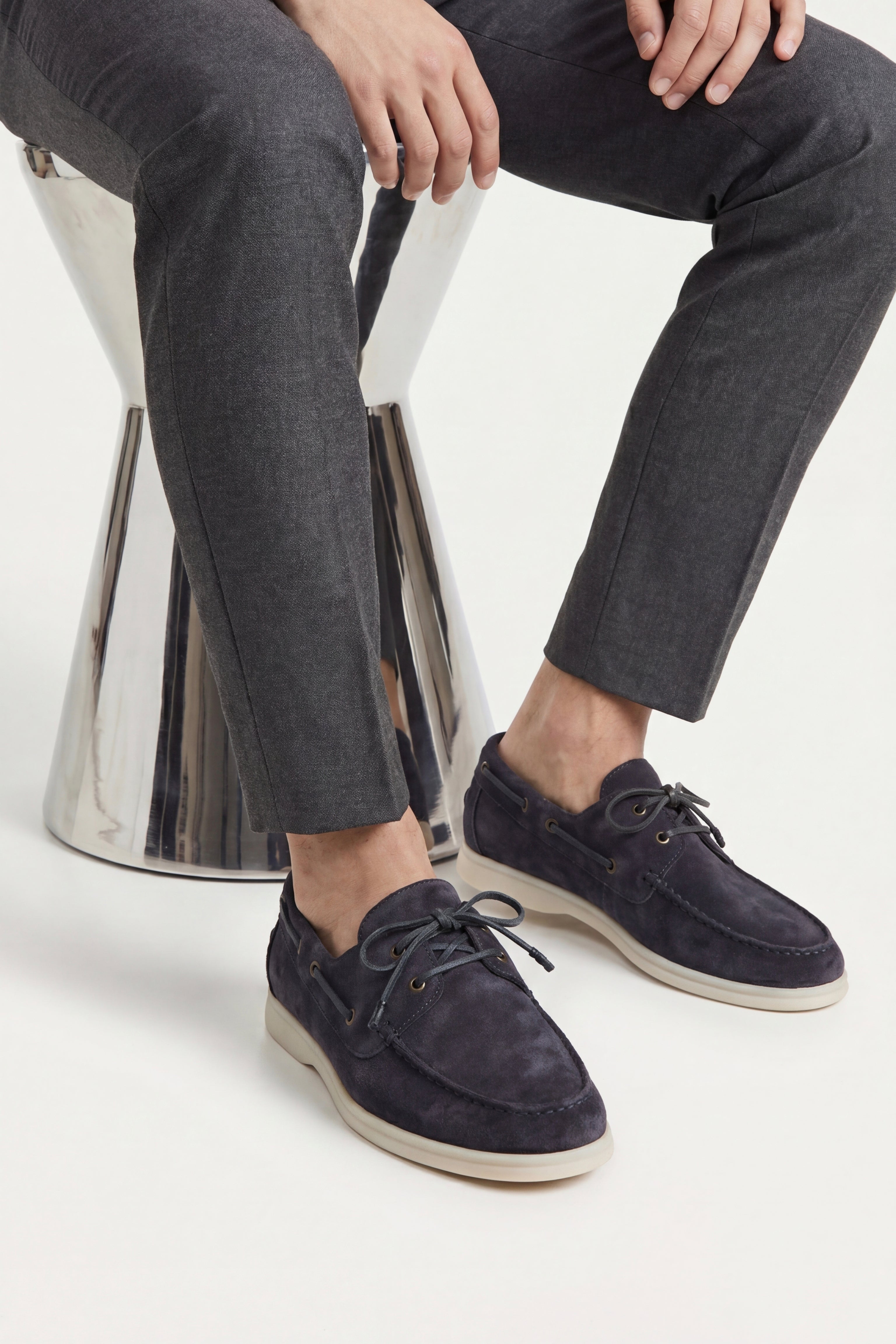 Amalfi Walk Loafer Suede Navy Blue