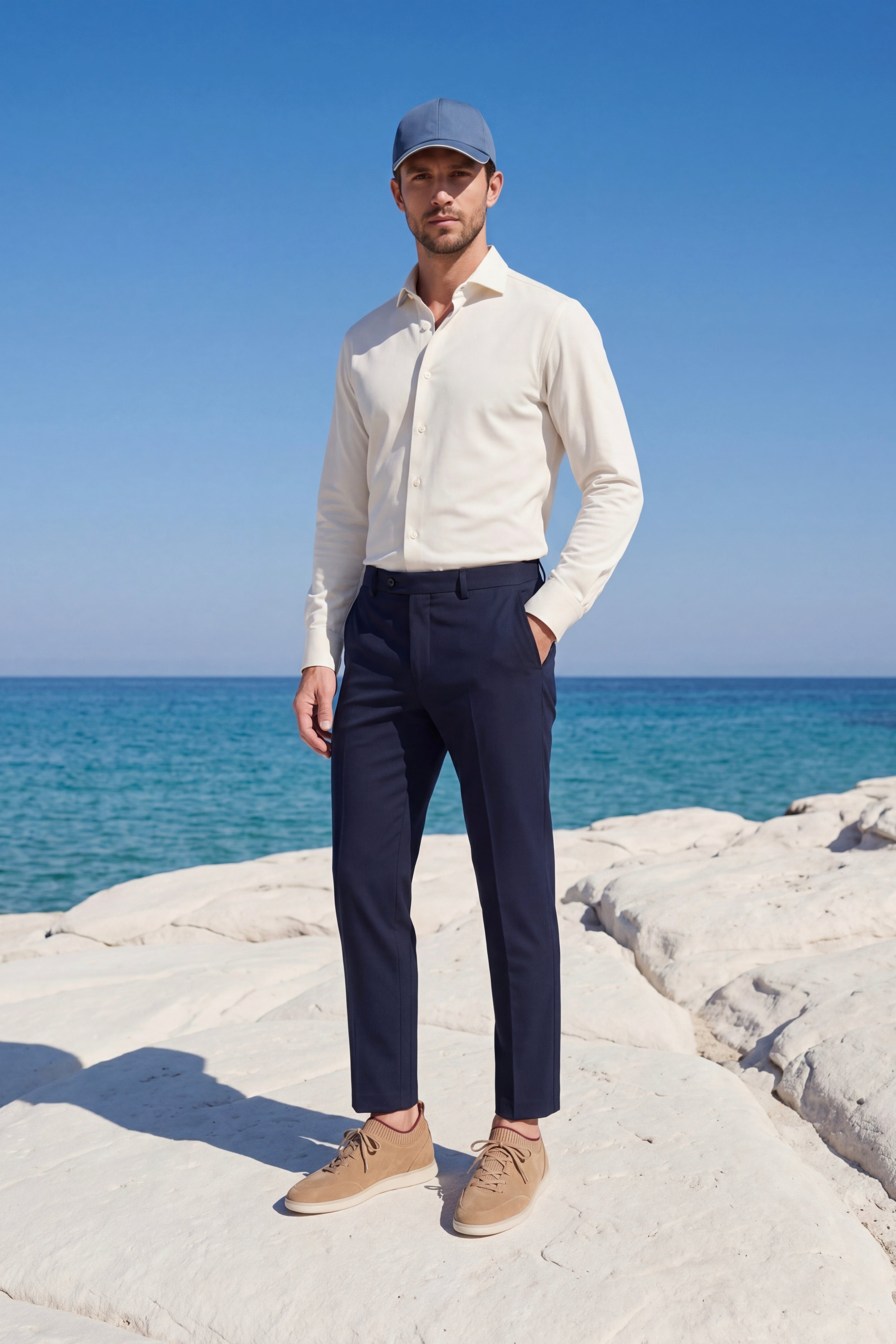 Portofino Cap Dusty Blue
