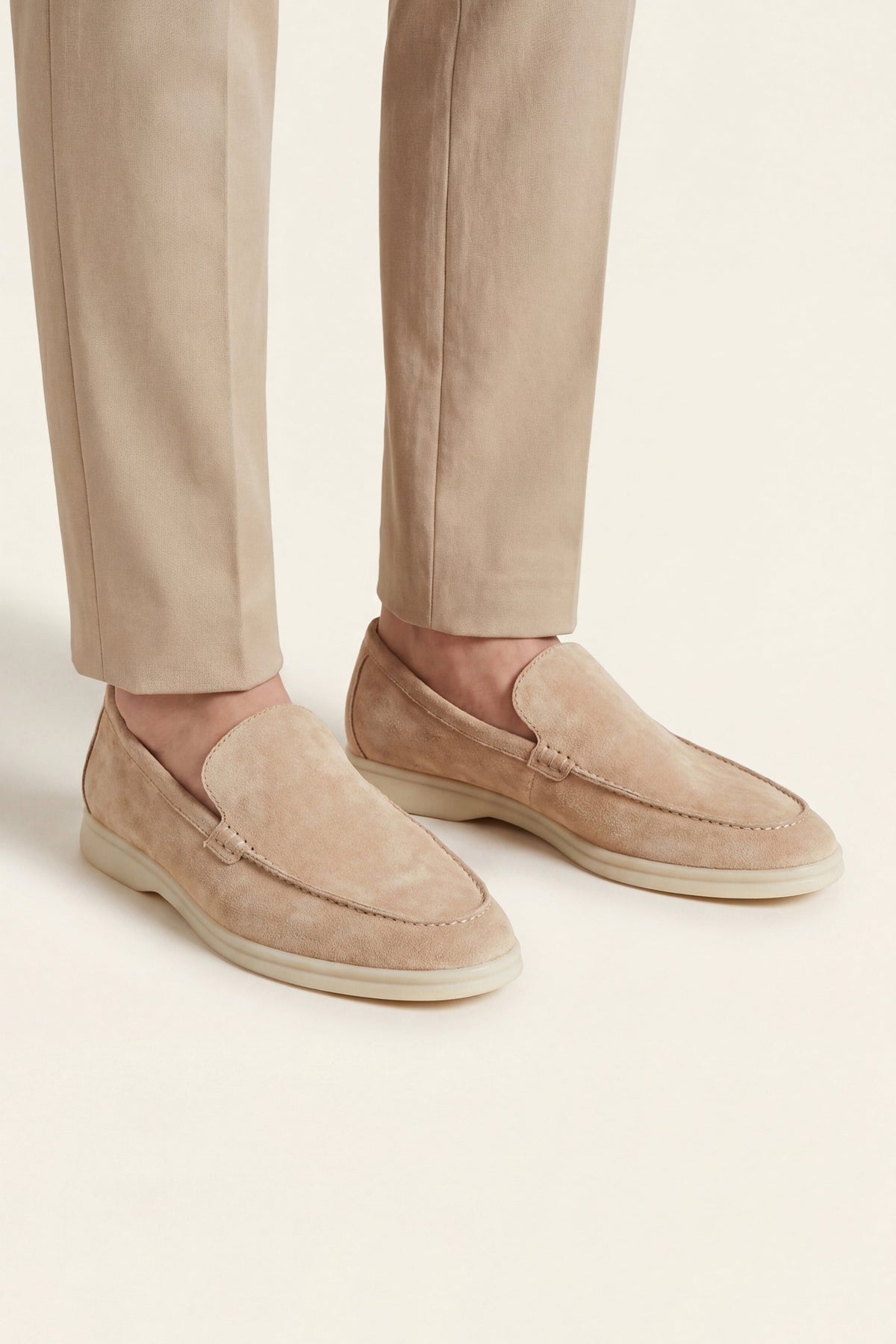 Milano Classic Loafer Suede Taupe Beige