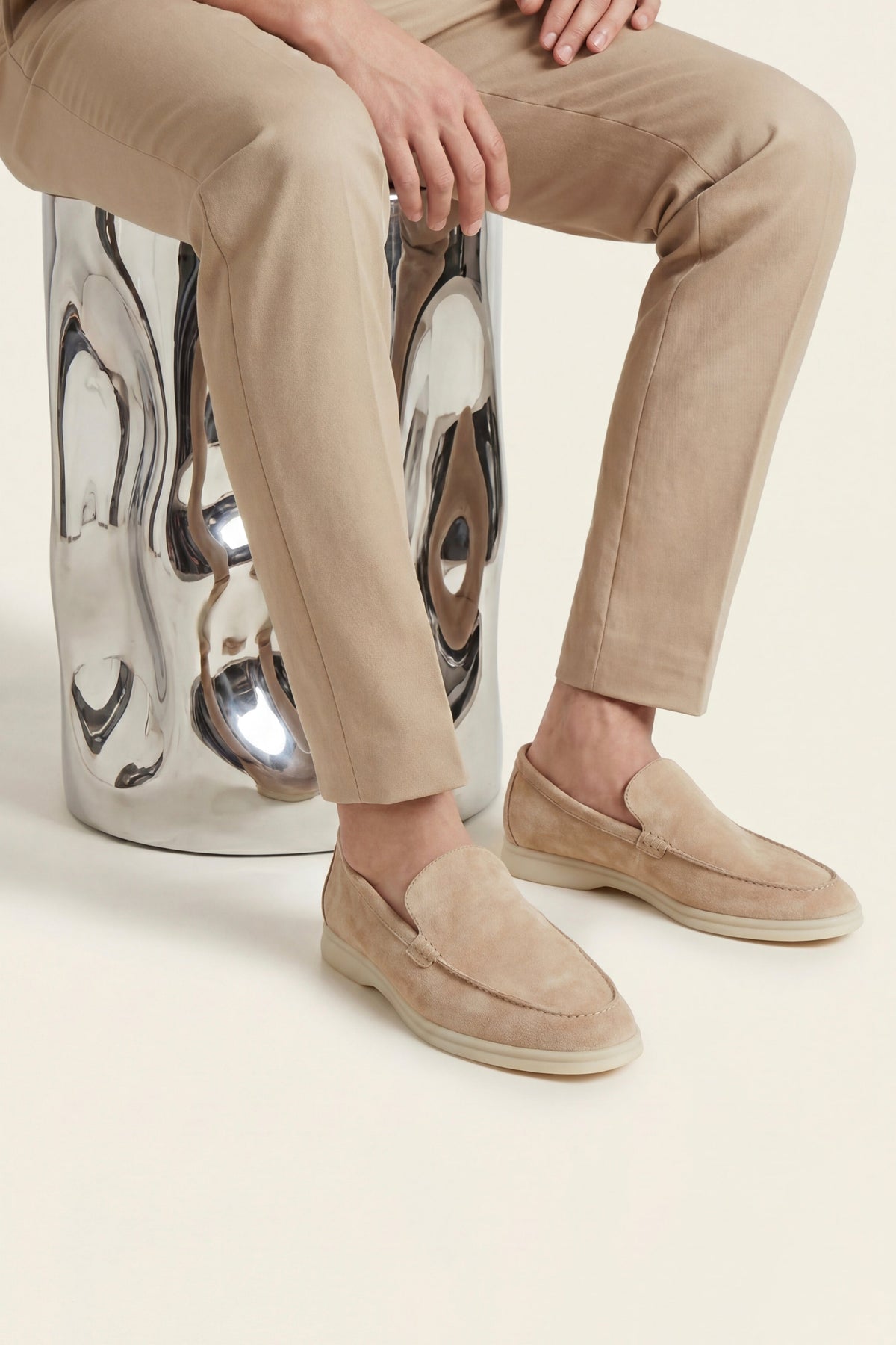 Milano Classic Loafer Suede Taupe Beige