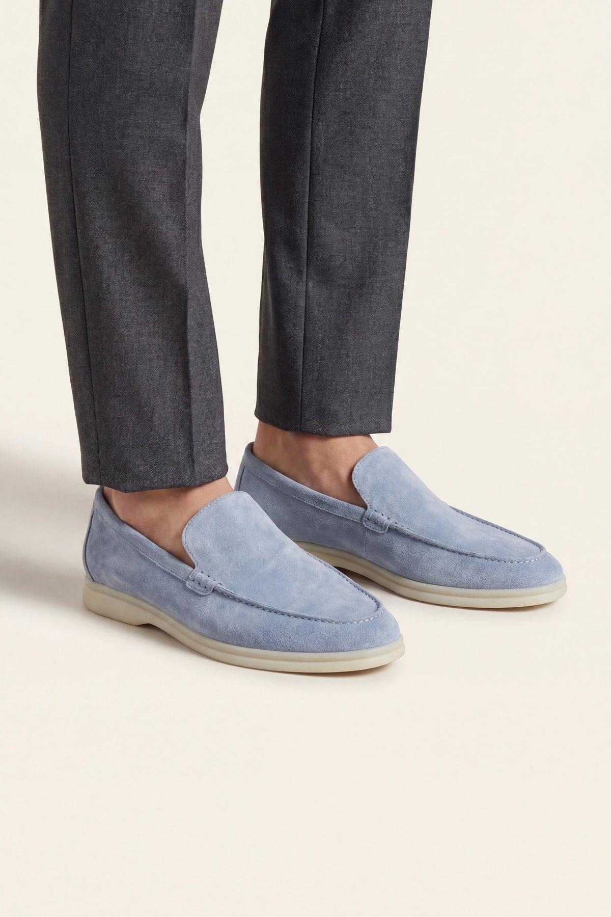 Milano Classic Loafer Suede Light Blue