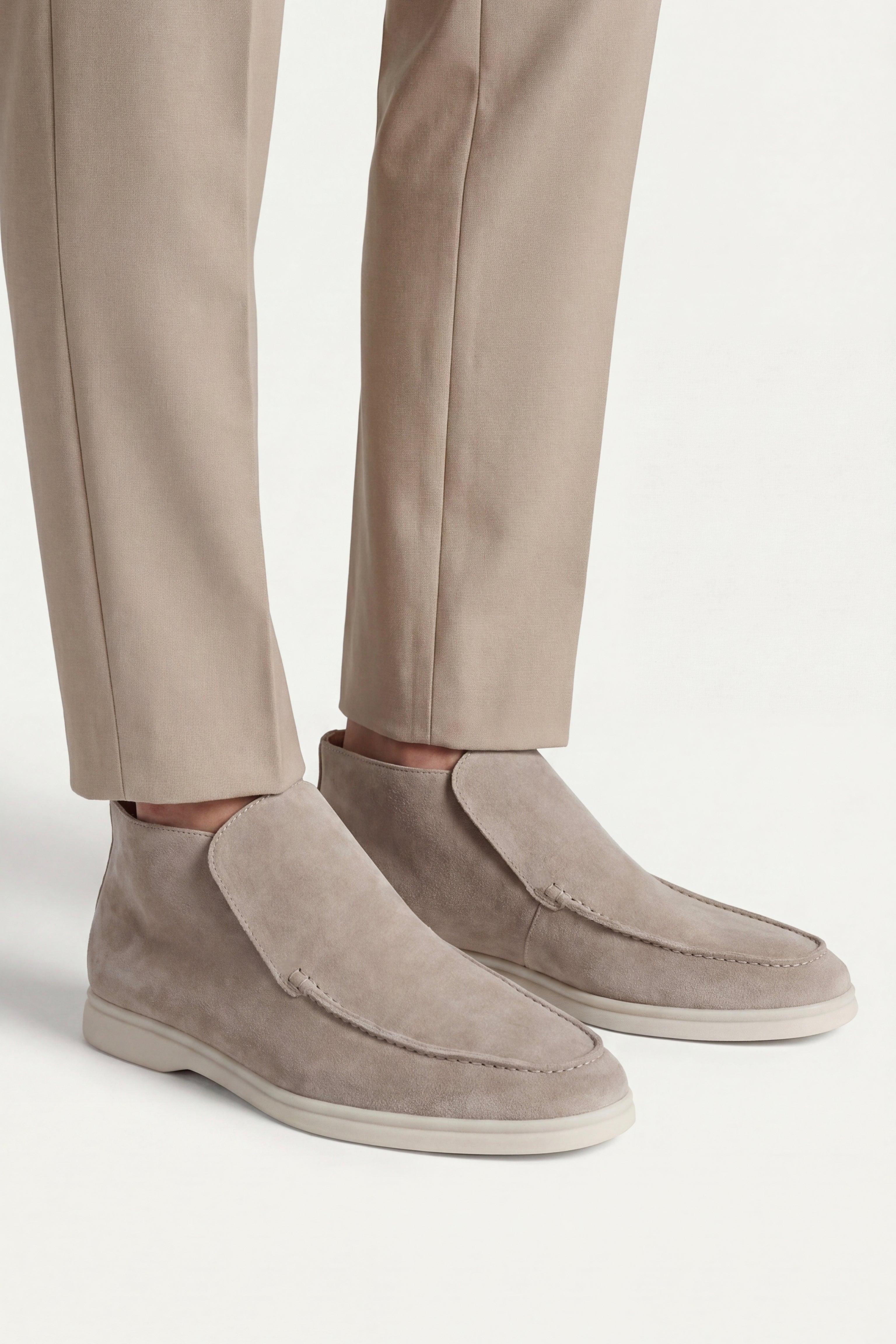 Milano City Loafer Suede Light Taupe