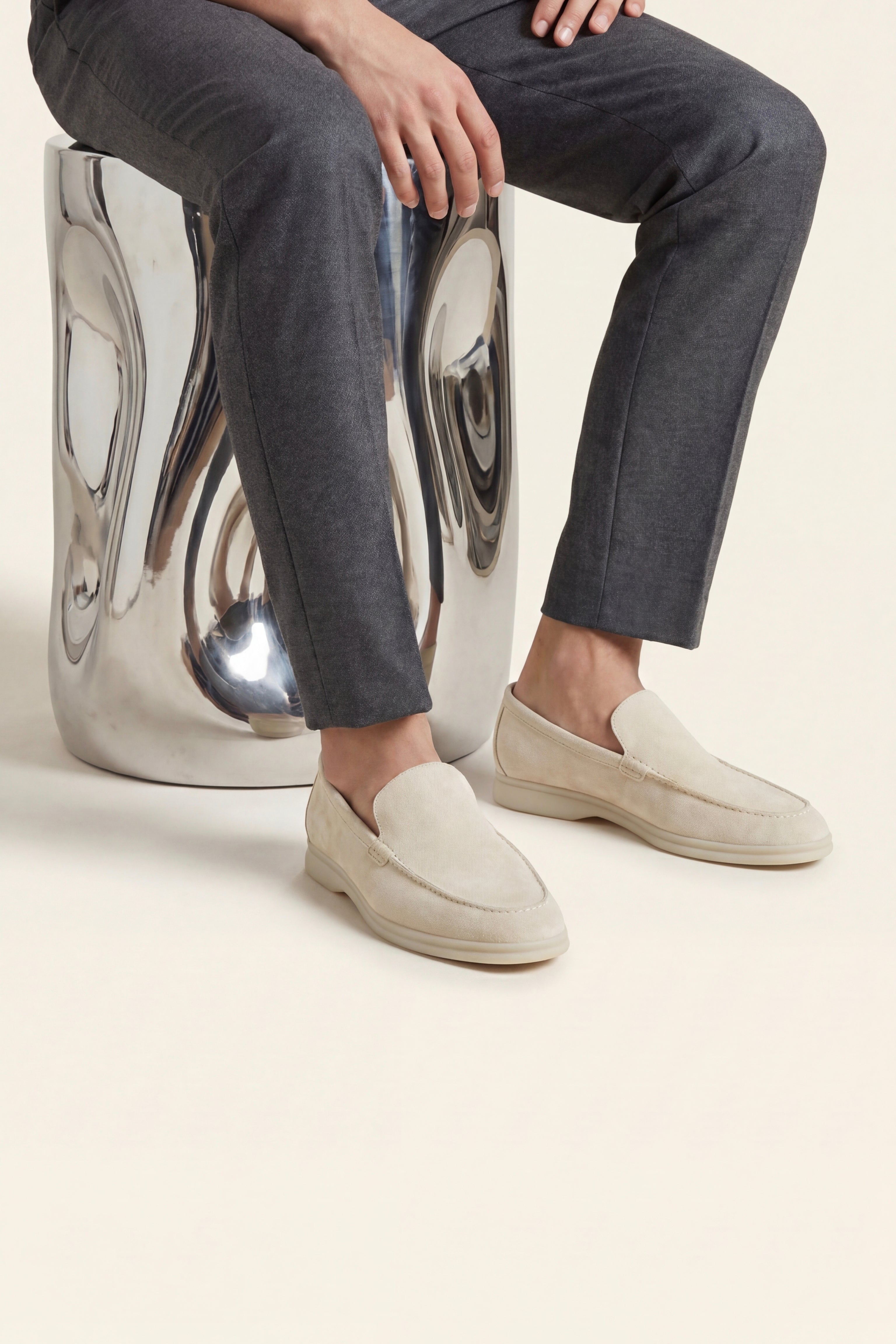 Milano Classic Loafer Suede Sand Beige