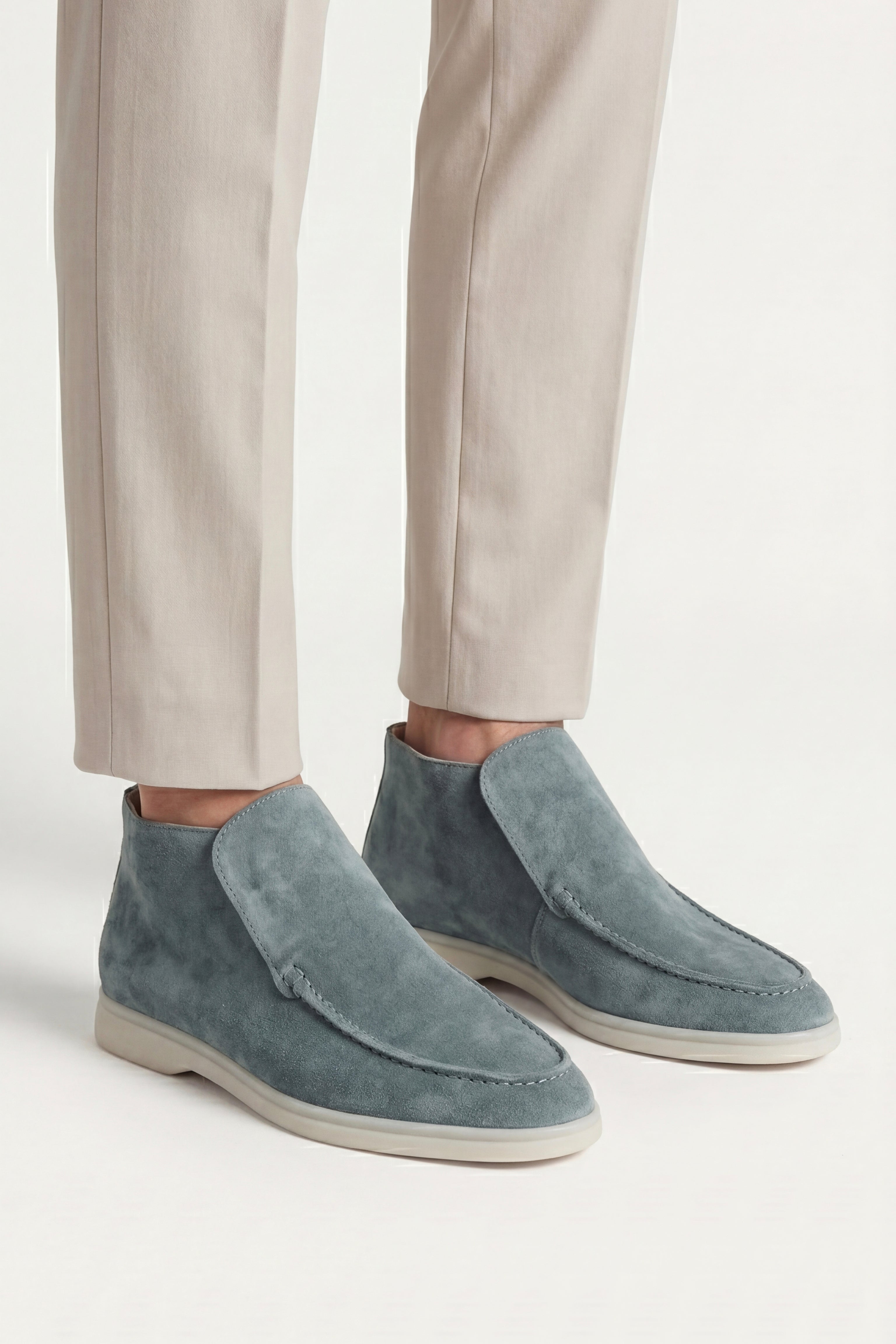 Milano City Loafer Suede Slate Blue