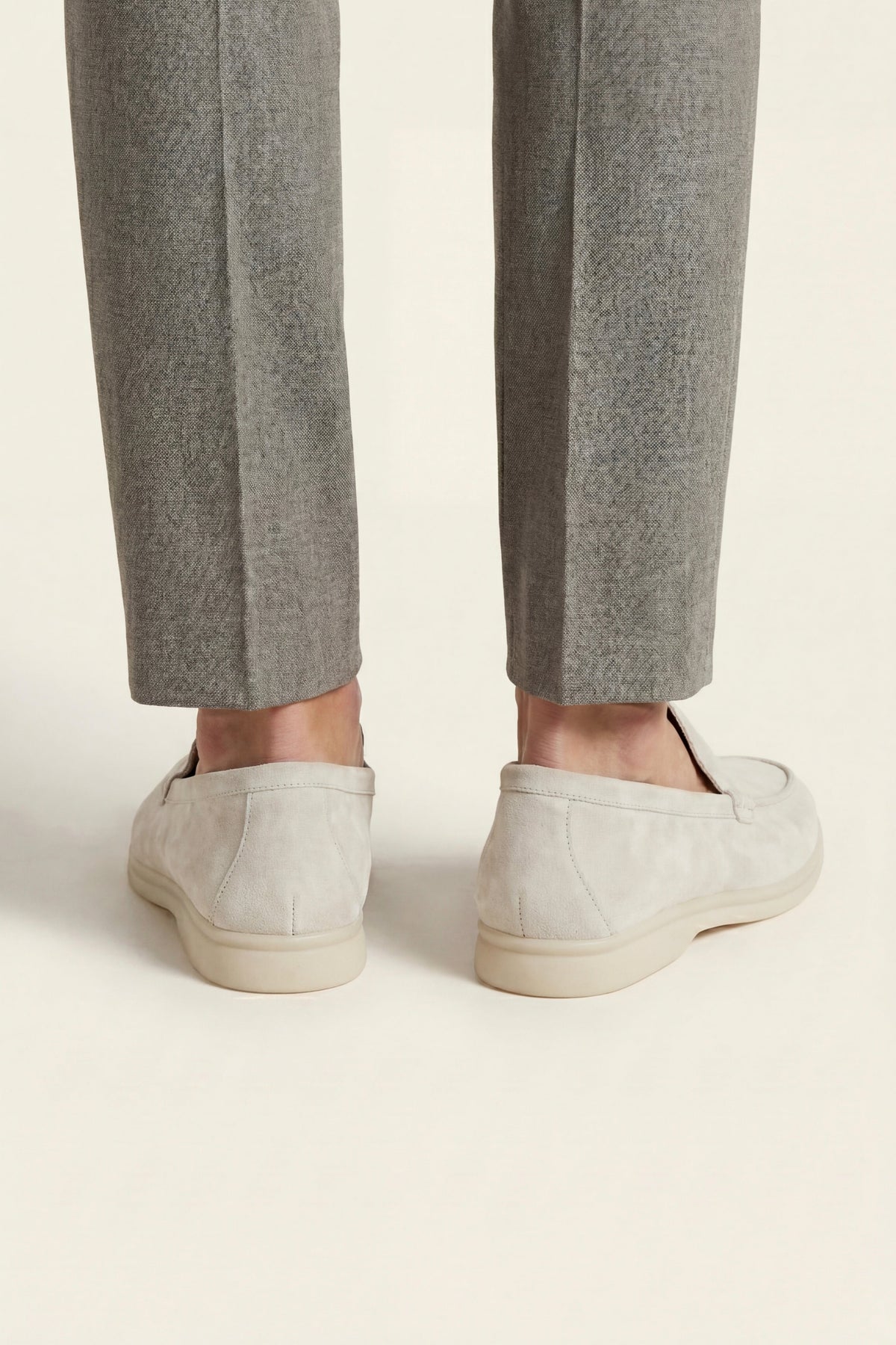 Milano Classic Loafer Suede Chalk White