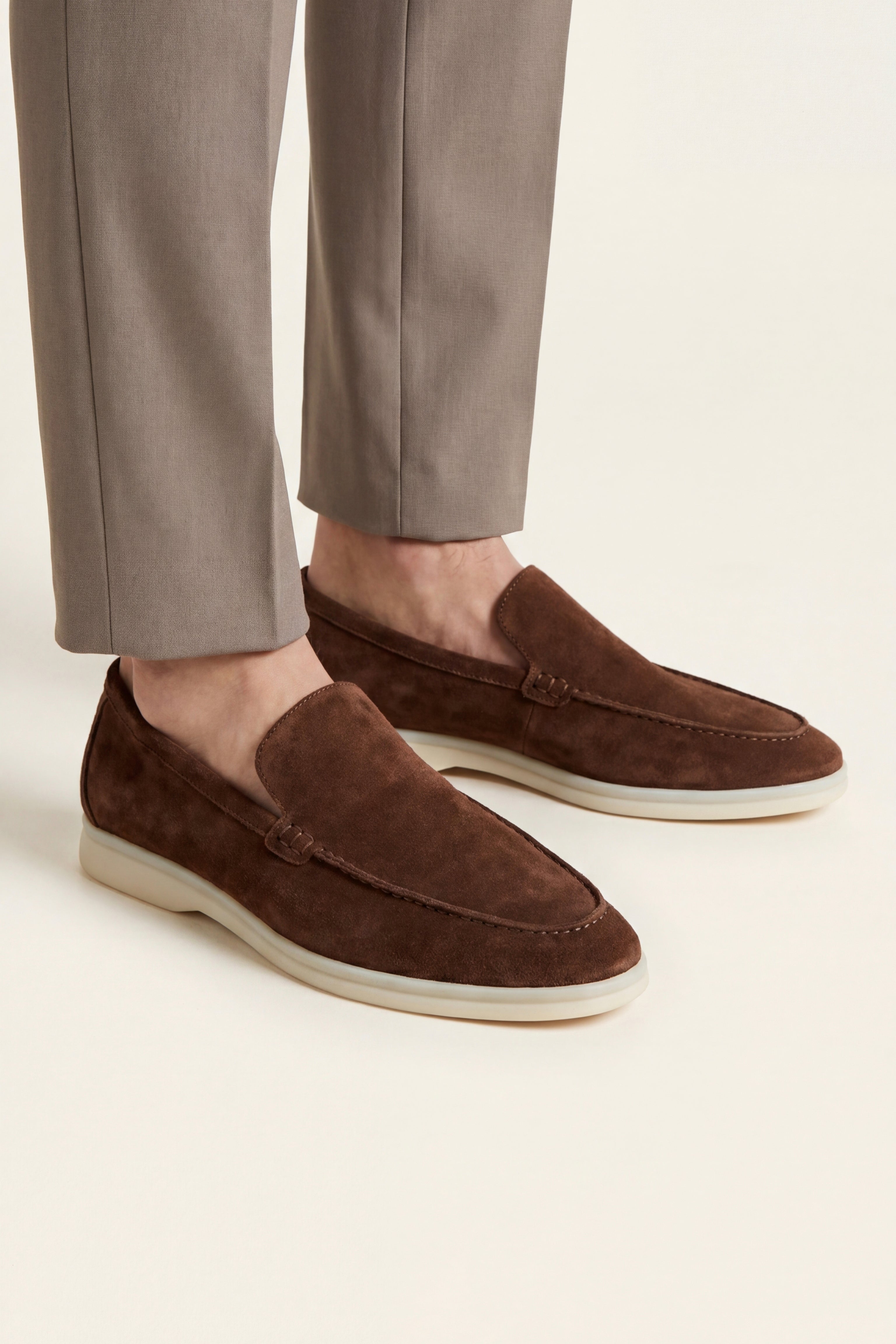 Milano Classic Loafer Suede Dark Brown