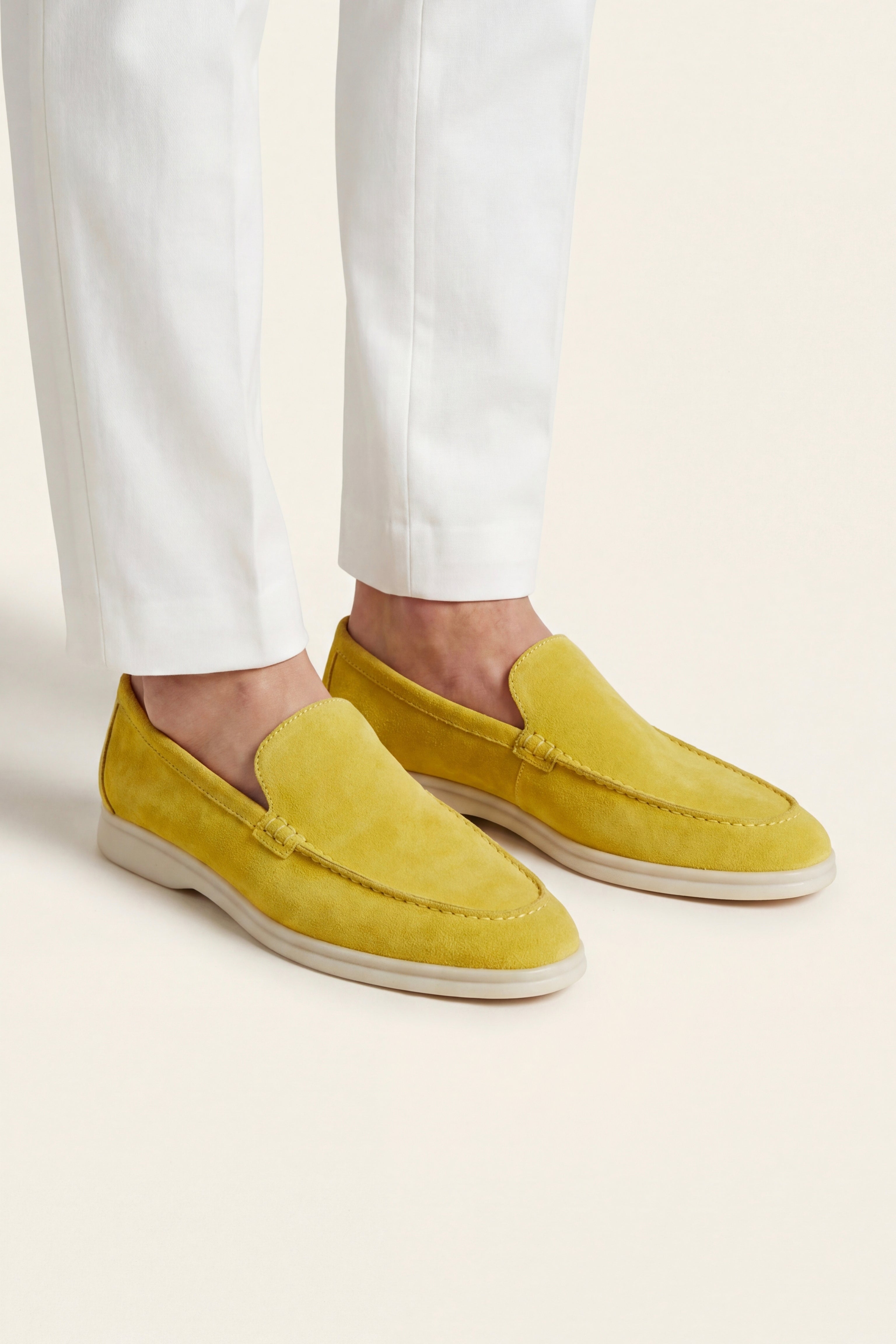 Milano Classic Loafer Suede Mustard Yellow