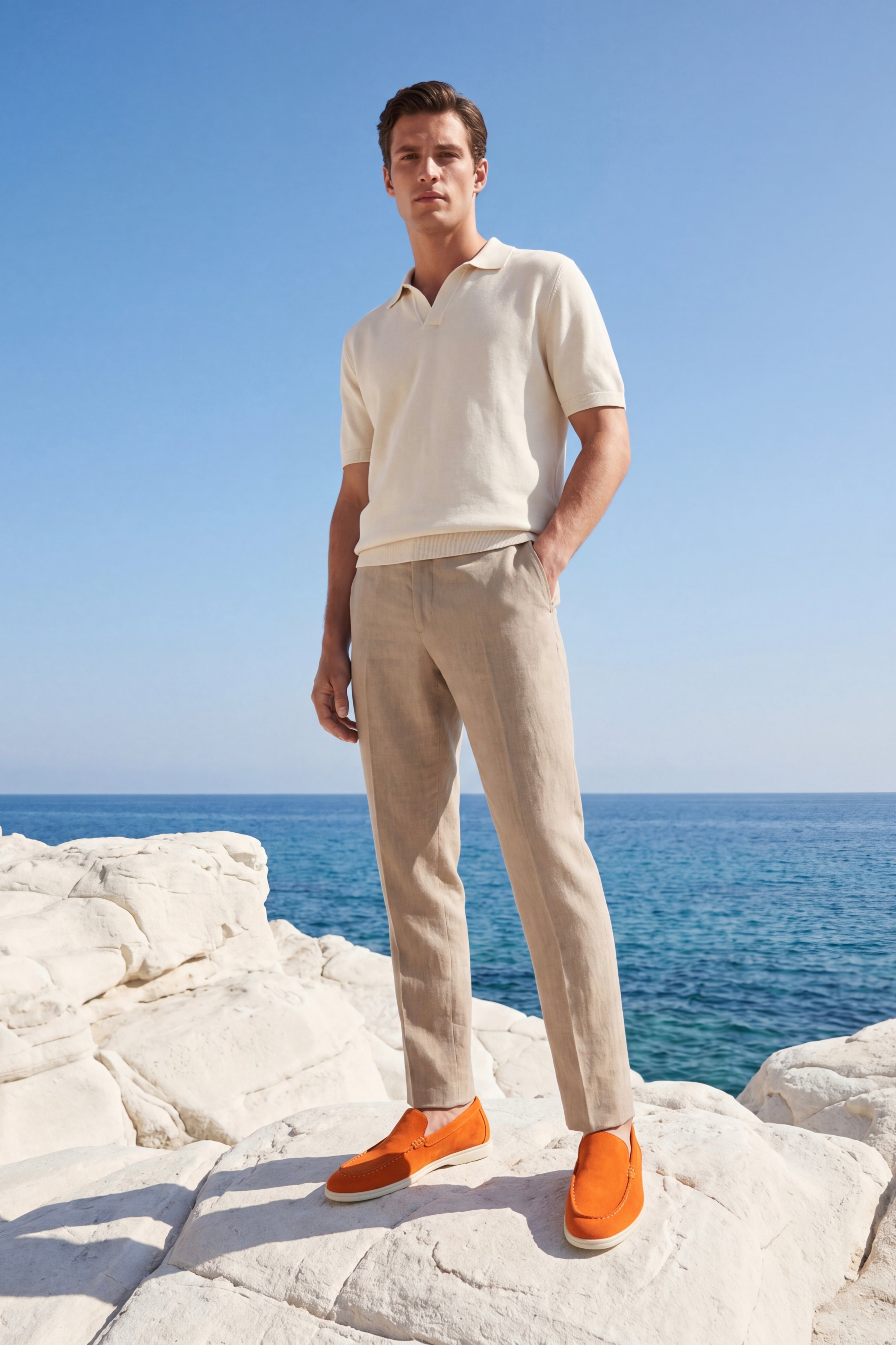 Milano Classic Loafer Suede Burnt Orange